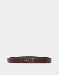 Country 35mm Reversible And Adjustable Belt In Brown Leather