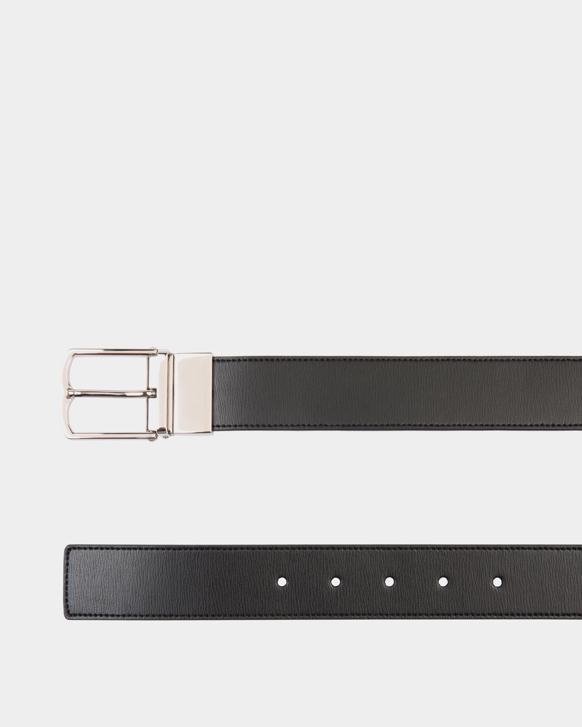 Bally Global - Country 35mm Reversible And Adjustable Belt In Black And Ebano Leather - Multicolor