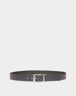 Dress Belt In Midnight Leather