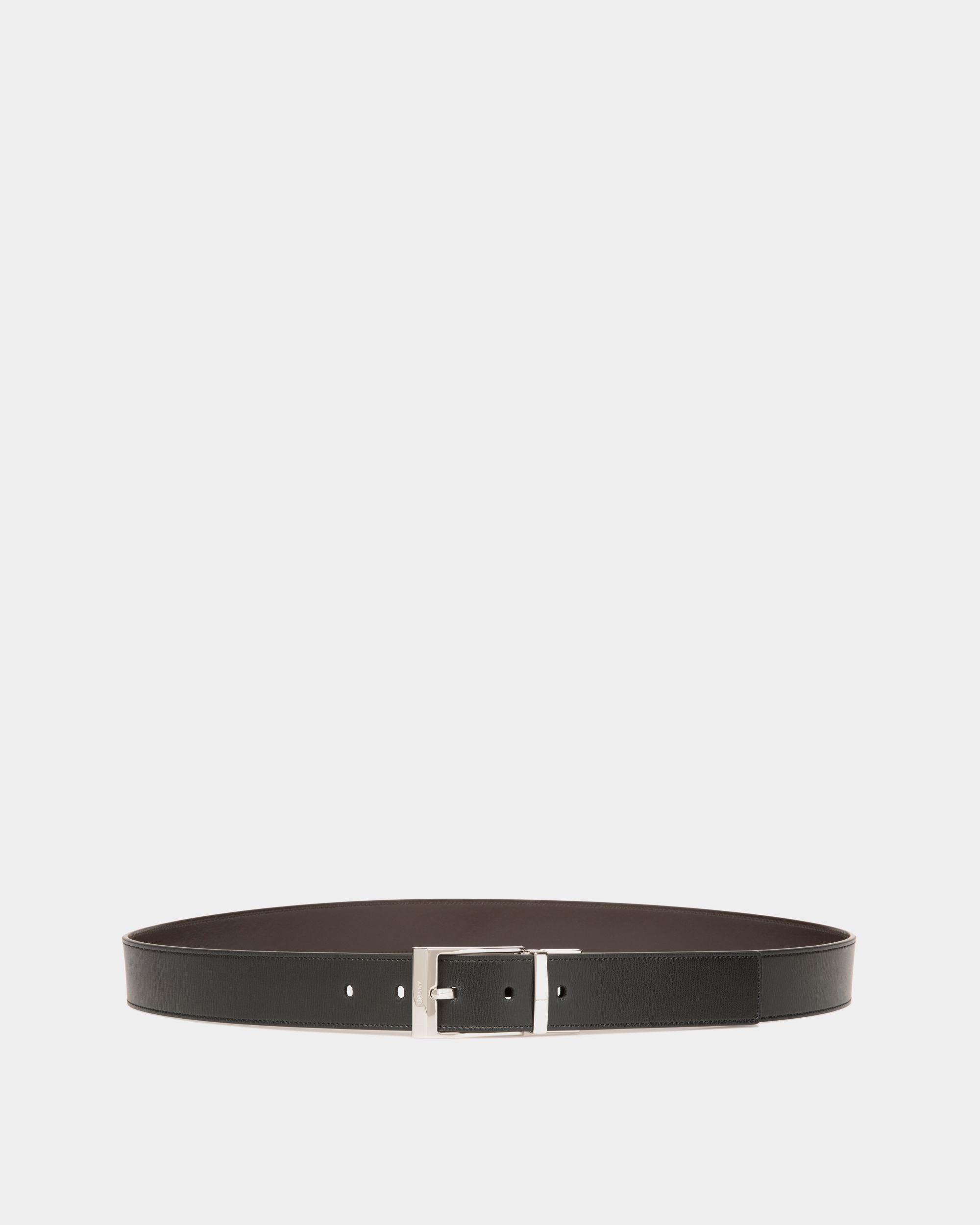 Bally Global - Ceinture Shiffie 35 mm Réversible Et Ajustable En Cuir Noir Et Marron - Multicolore