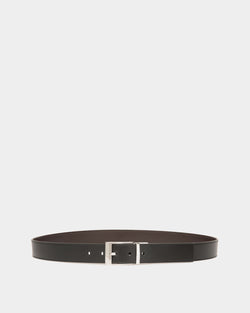 Ceinture Shiffie 35 mm Réversible Et Ajustable En Cuir Noir Et Marron
