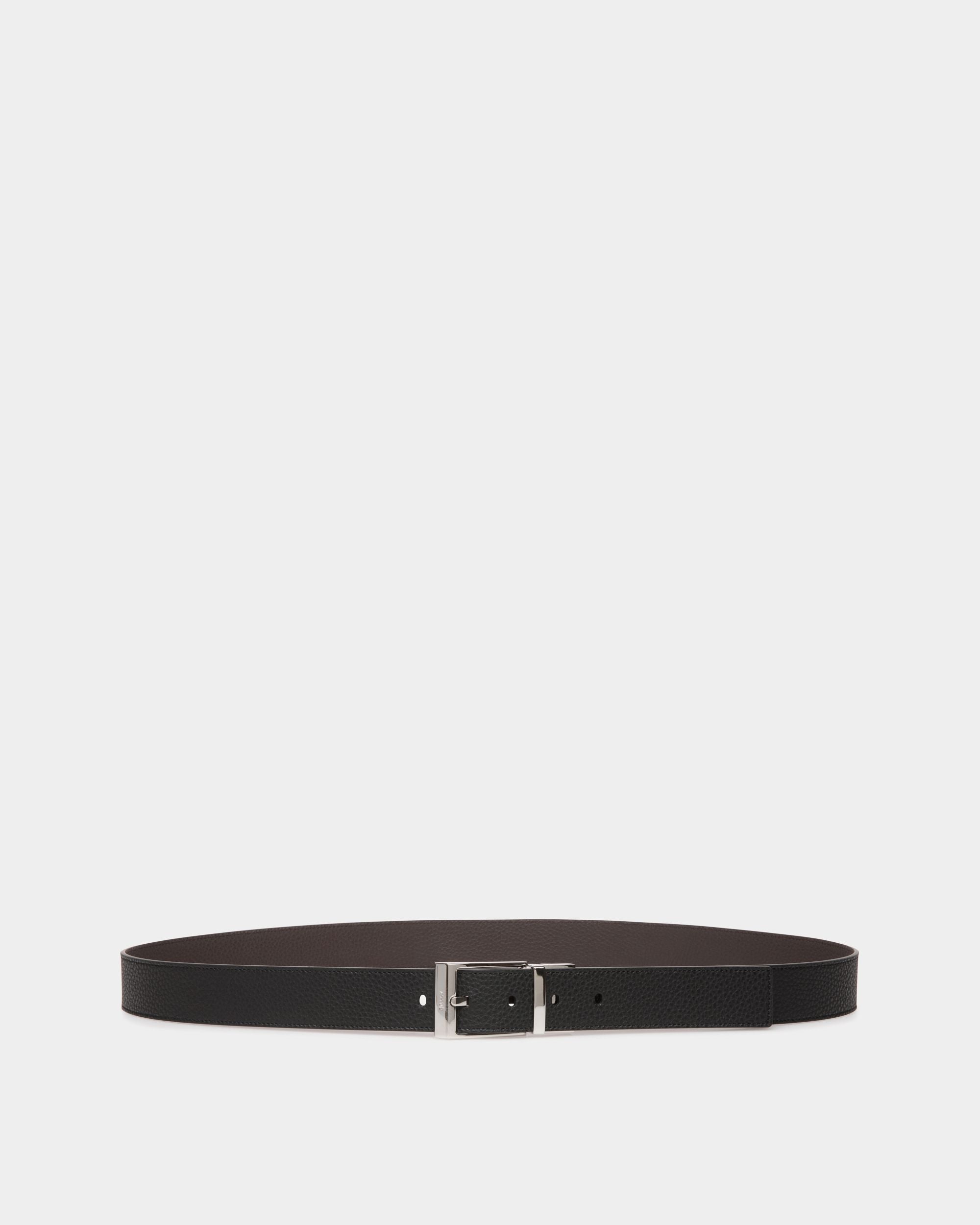 Bally Global - Cinturón Reversible Y Ajustable Shiffie 35 Mm De Piel Negra Y Marrón - Multicolor