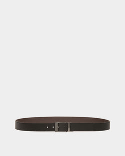 Shiffie 35mm Reversible And Adjustable Belt in Black And Ebony Leather