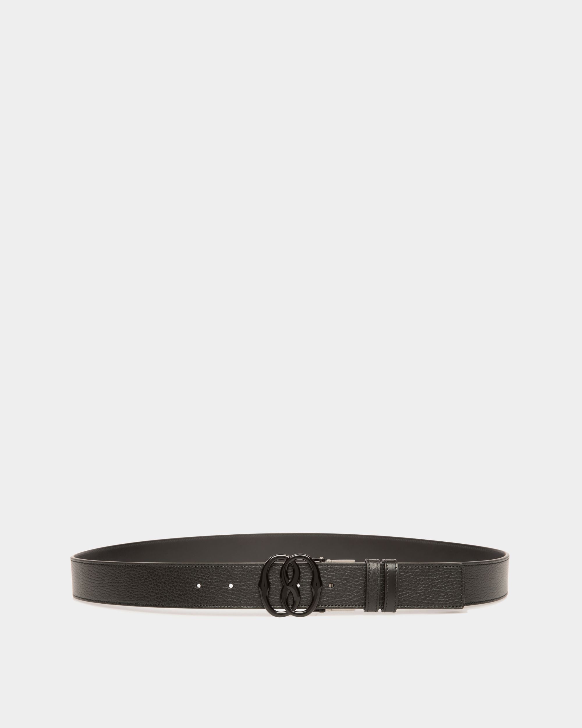 Bally Global - Emblem 35mm Reversible And Adjustable Belt in Black Leather - Negro