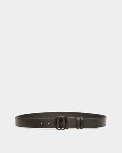 Emblem 35mm Reversible And Adjustable Belt in Black Leather