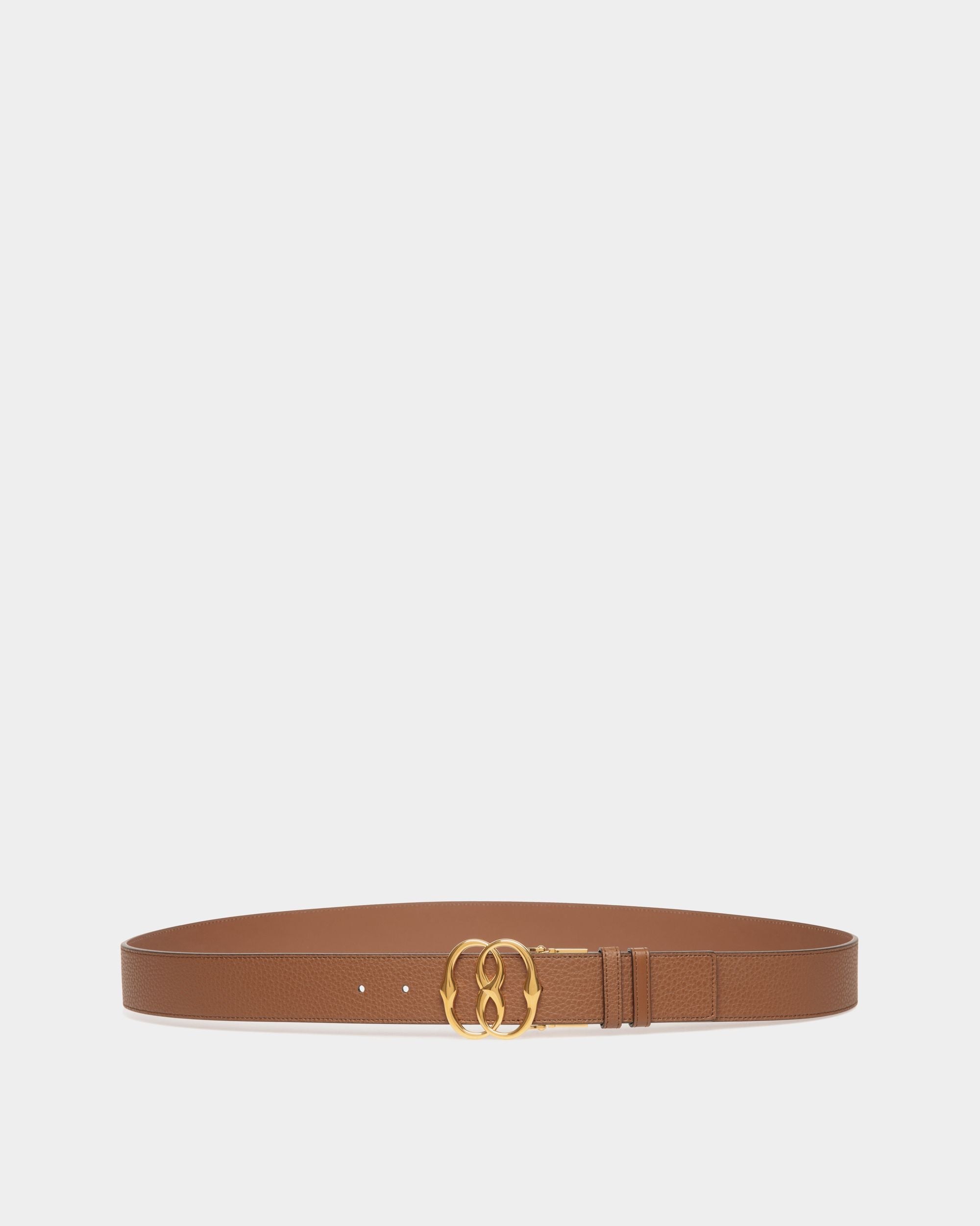 Bally Global - Emblem 40mm Adjustable and Reversible Belt in Brown Leather - Marrón