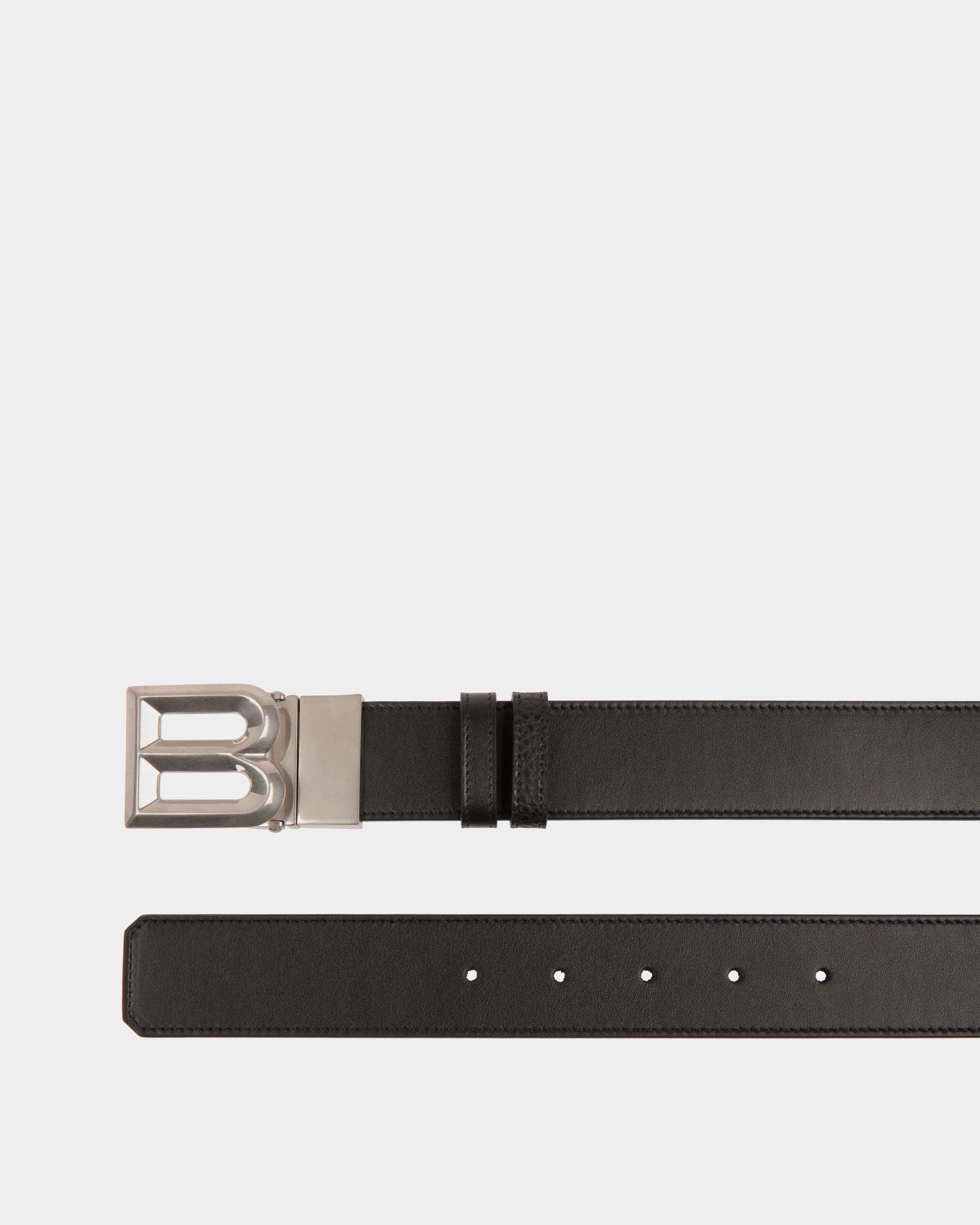 Bally Global - B Bold 35mm Reversible And Adjustable Belt in Black Leather - Black