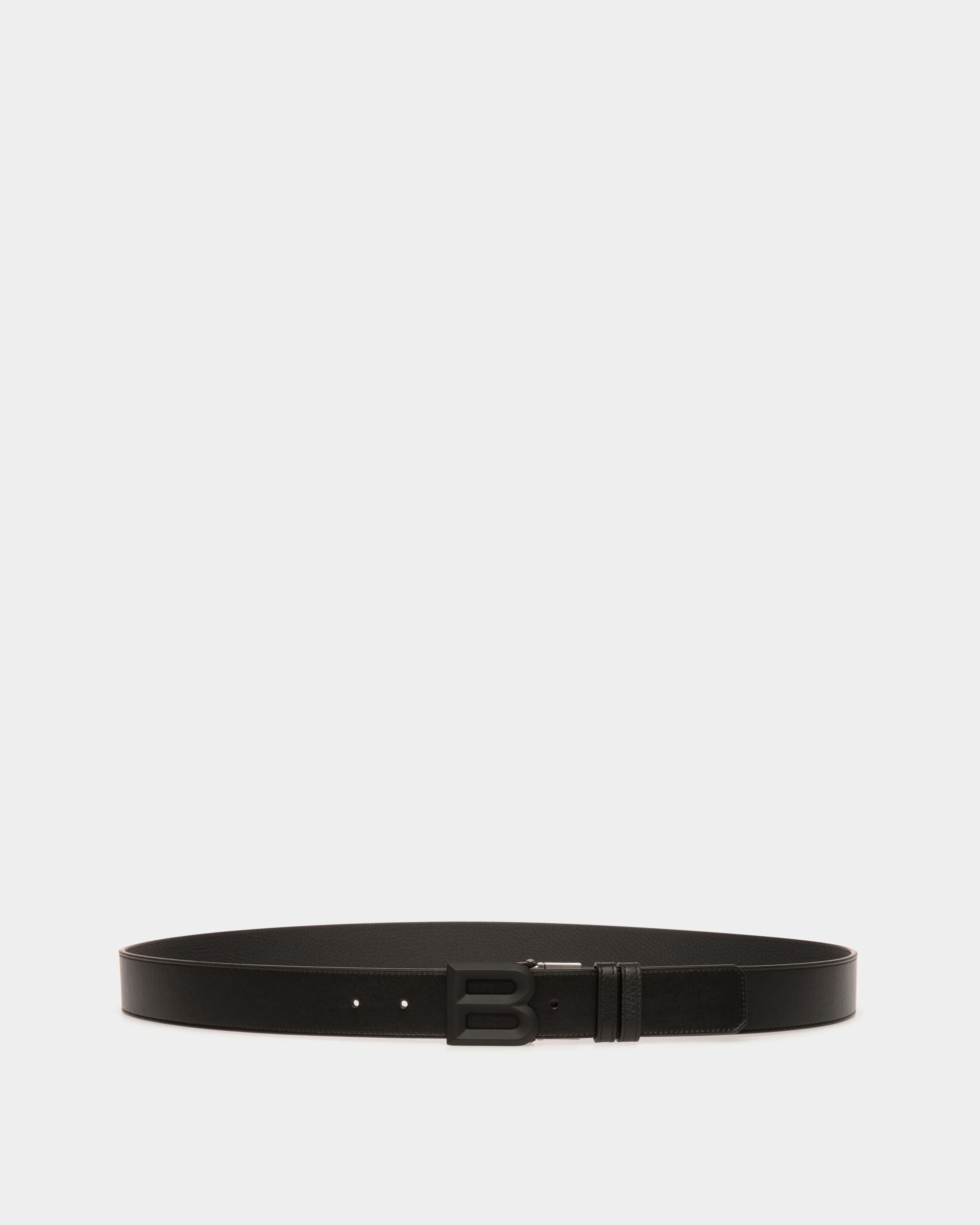 Bally Global - B Bold 35mm Reversible And Adjustable Belt In Black Leather - Negro