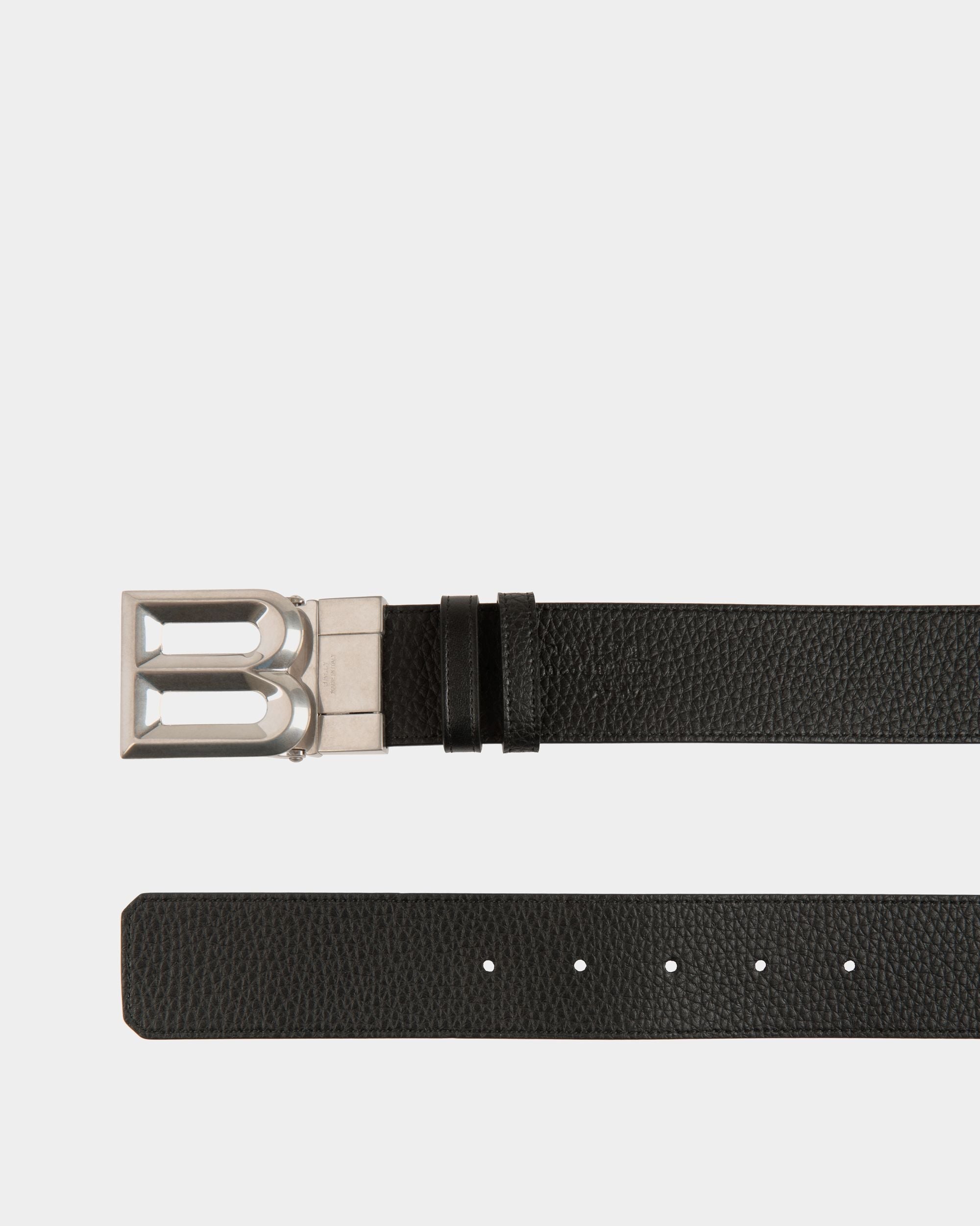 Bally Global - Cinturón B Bold 40 Mm Reversible Y Ajustable De Piel Negra - Negro