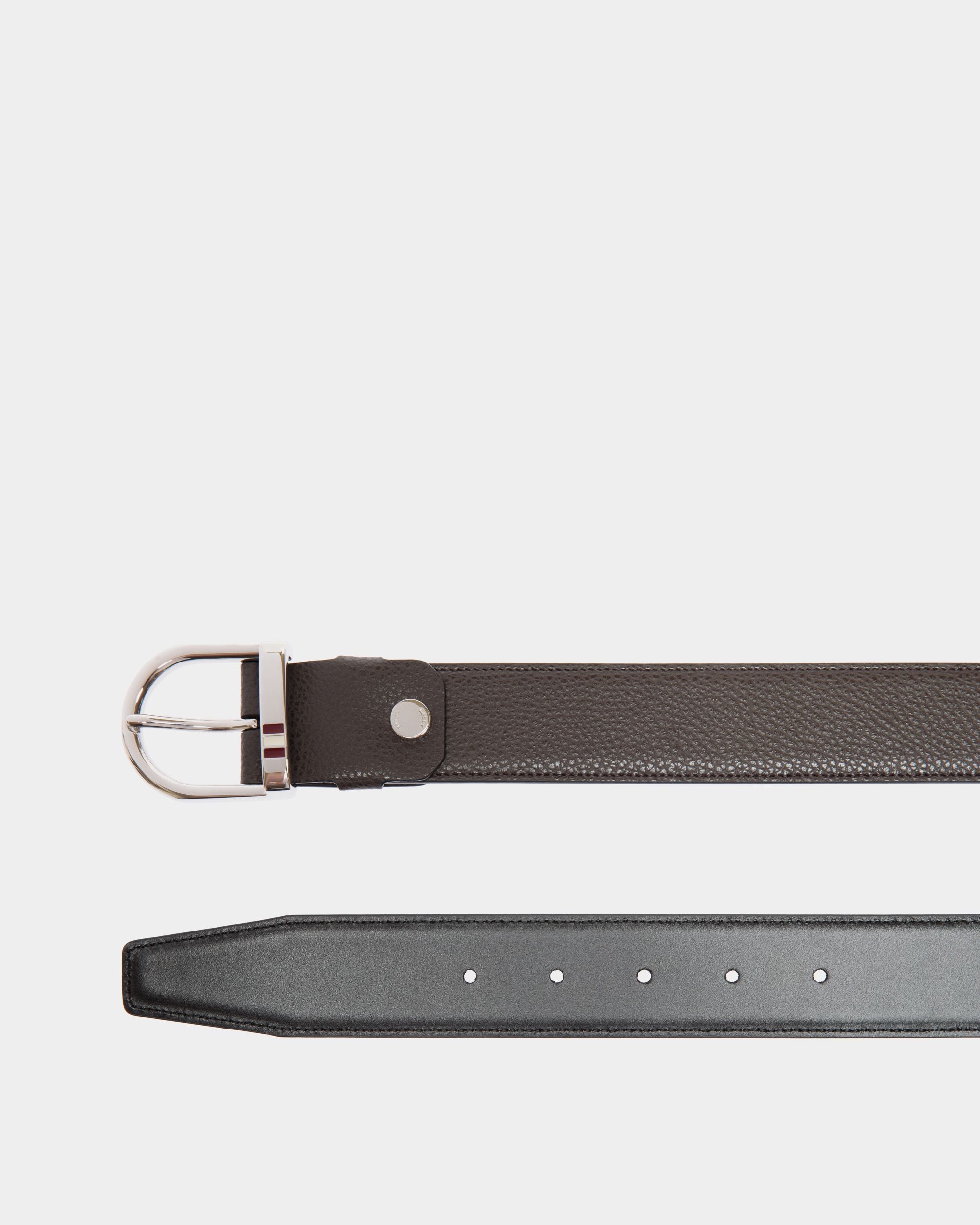 Bally Global - Adjustable Reversible Belt In Brown Leather - Brown