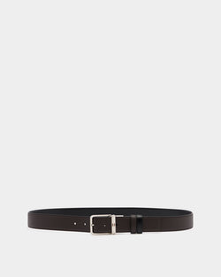 Dress 35mm Reversible And Adjustable Belt in Coffee And Black Leather