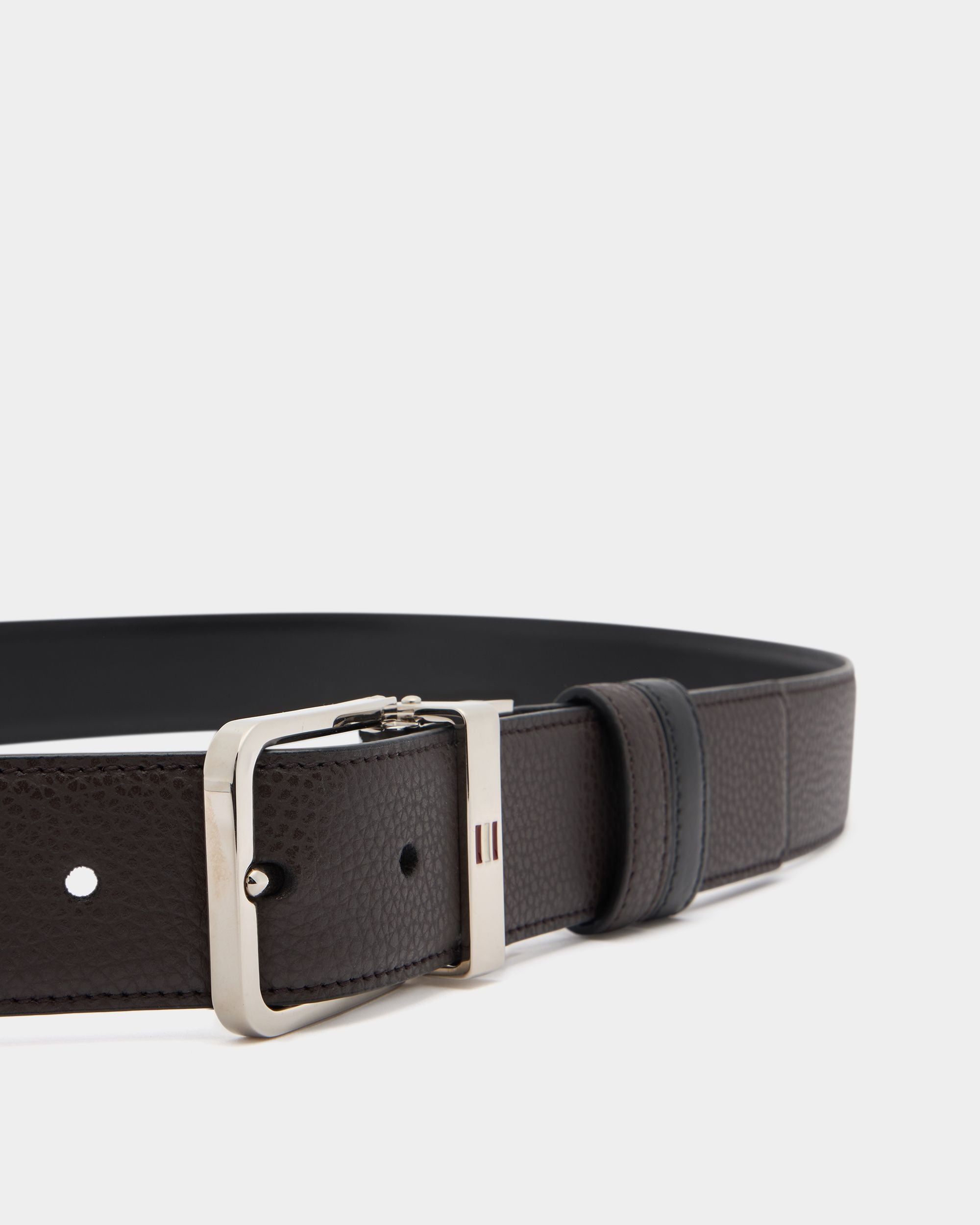 Bally Global - Dress 35mm Reversible And Adjustable Belt in Coffee And Black Leather - Multicolor