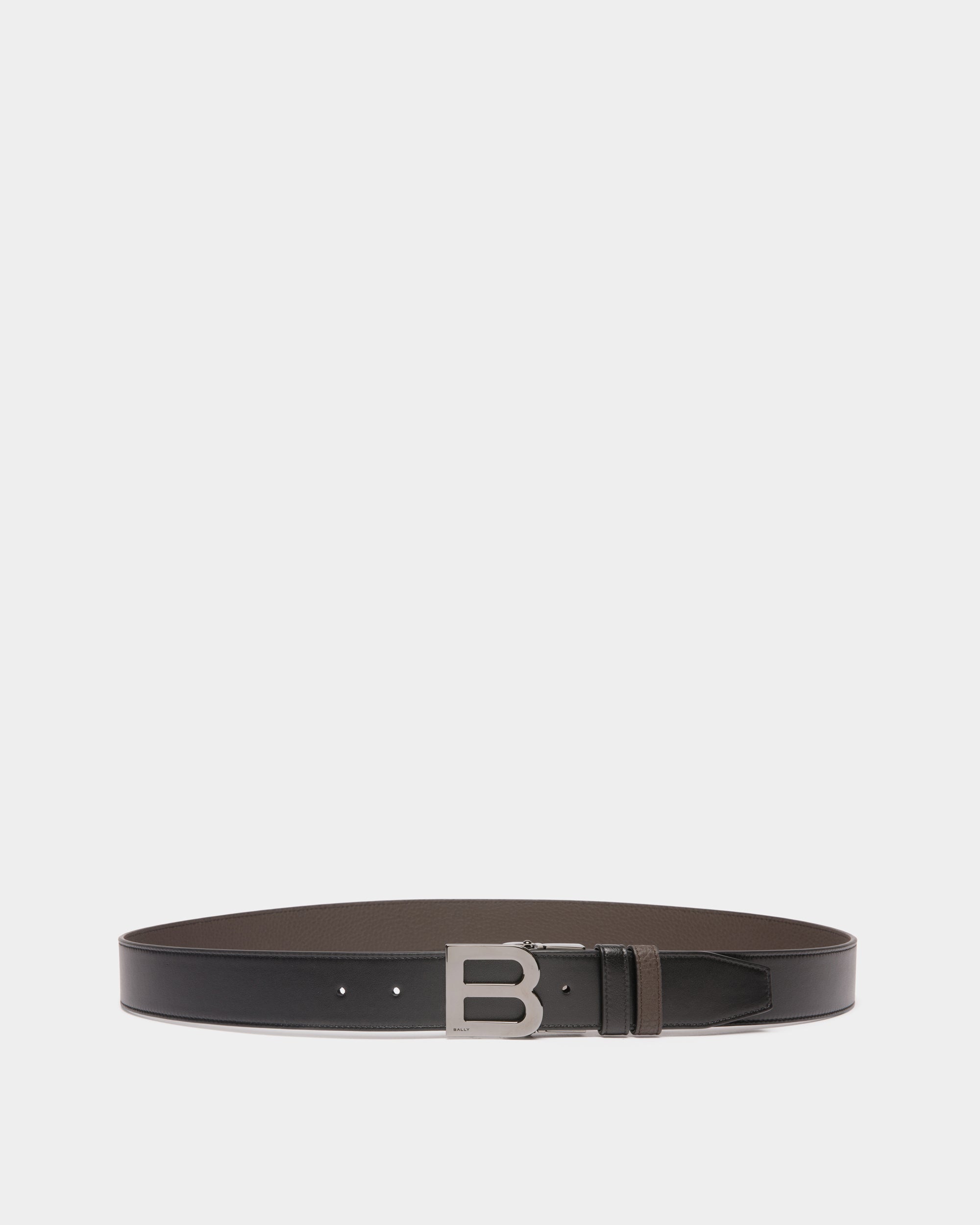 Bally Global - B Logo 35mm Reversible And Adjustable Belt in Black And Ebano Leather - Multicolor