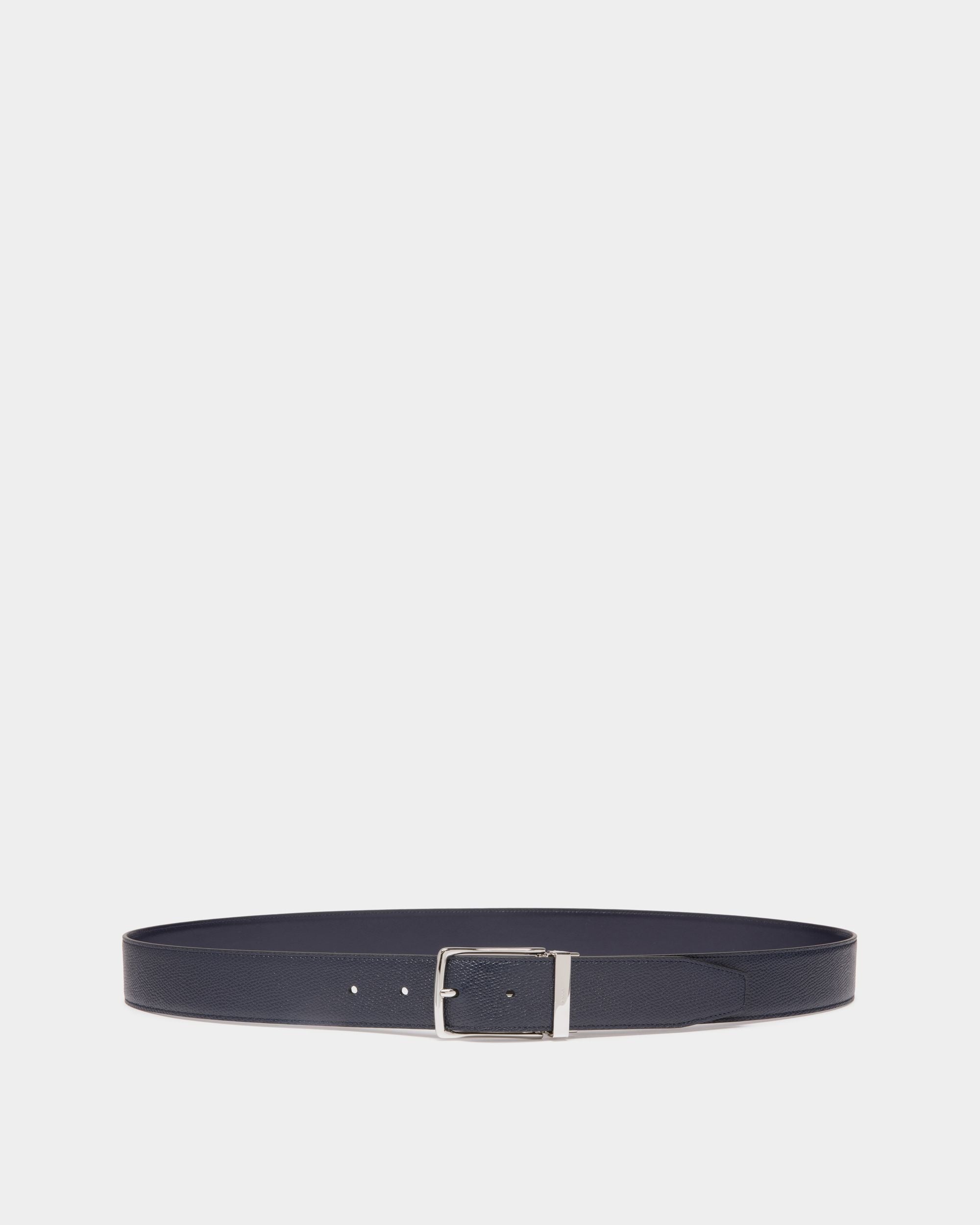 Bally Global - Ketter 35mm Reversible And Adjustable Belt in Navy Blue Leather - Blue