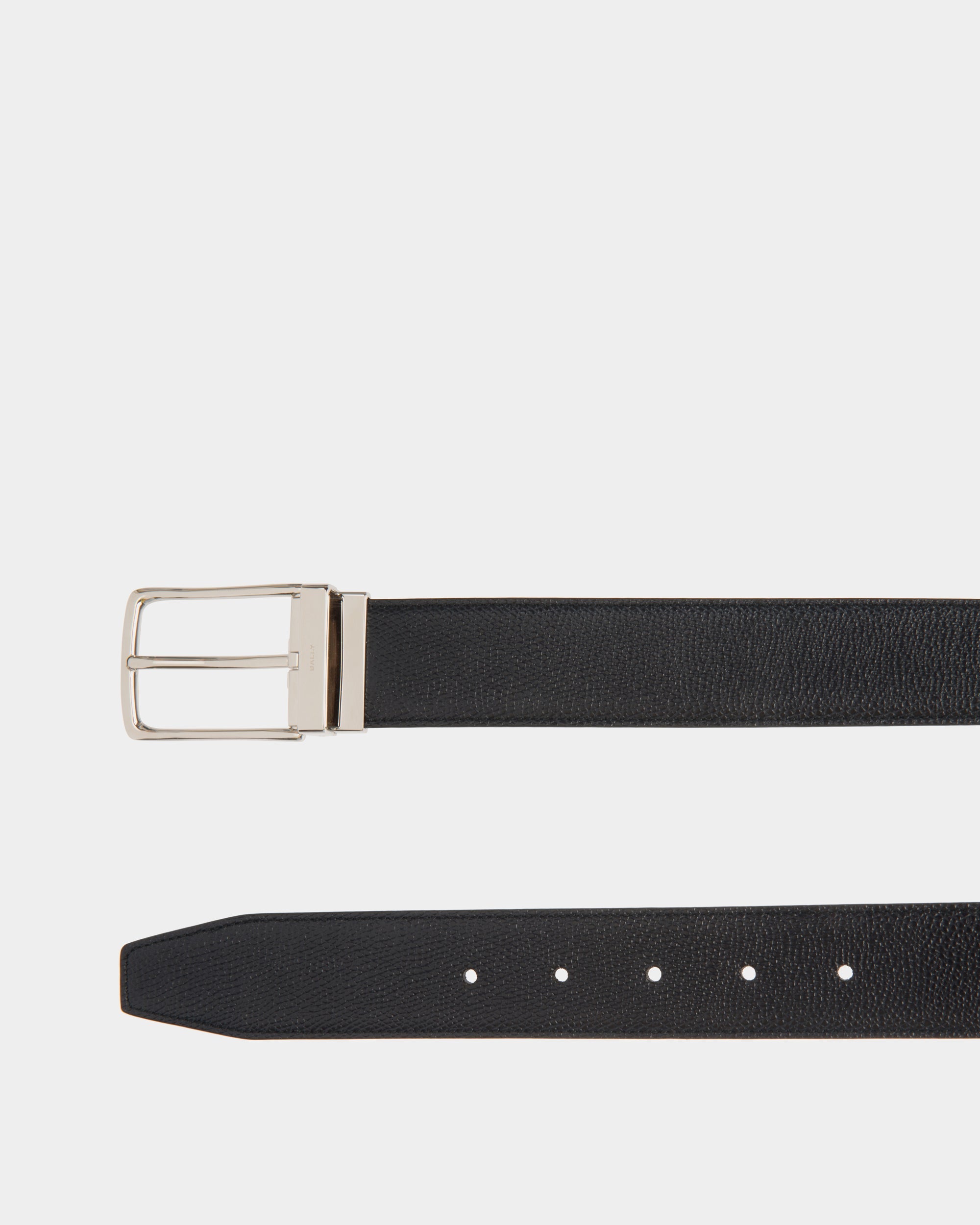 Bally Global - Ketter 35mm Reversible And Adjustable Belt in Navy Blue Leather - Blue