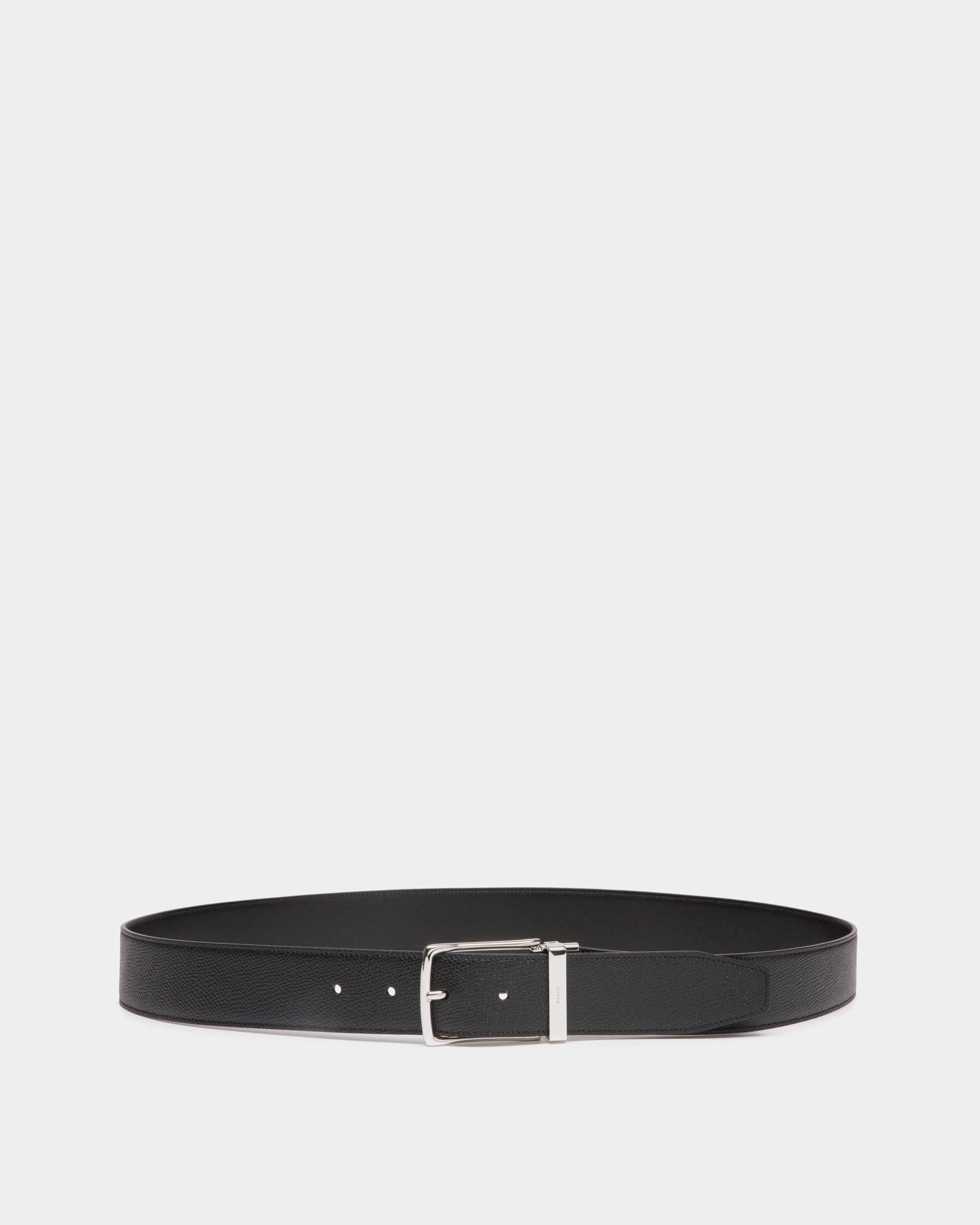 Bally Global - Ceinture Ketter 35 mm Réversible Et Ajustable En Cuir Noir - Noir
