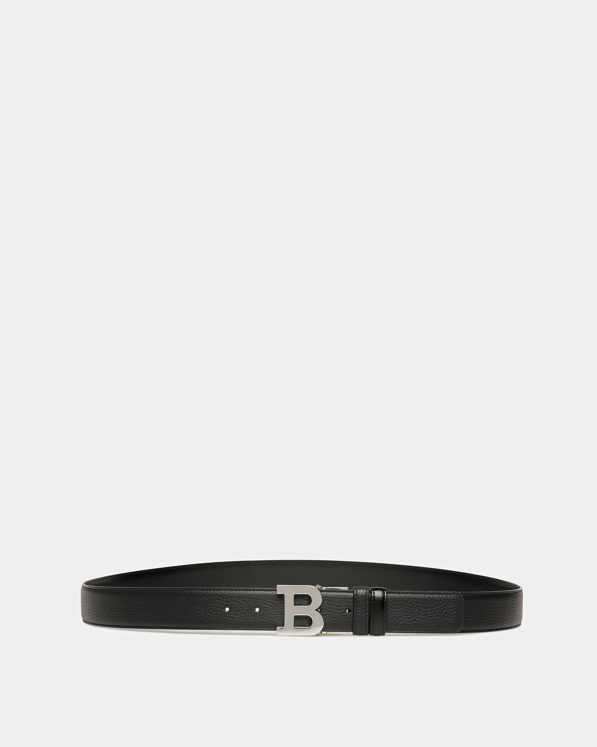 Bally Global - B Buckle Cinturón De Piel En Negro - Negro