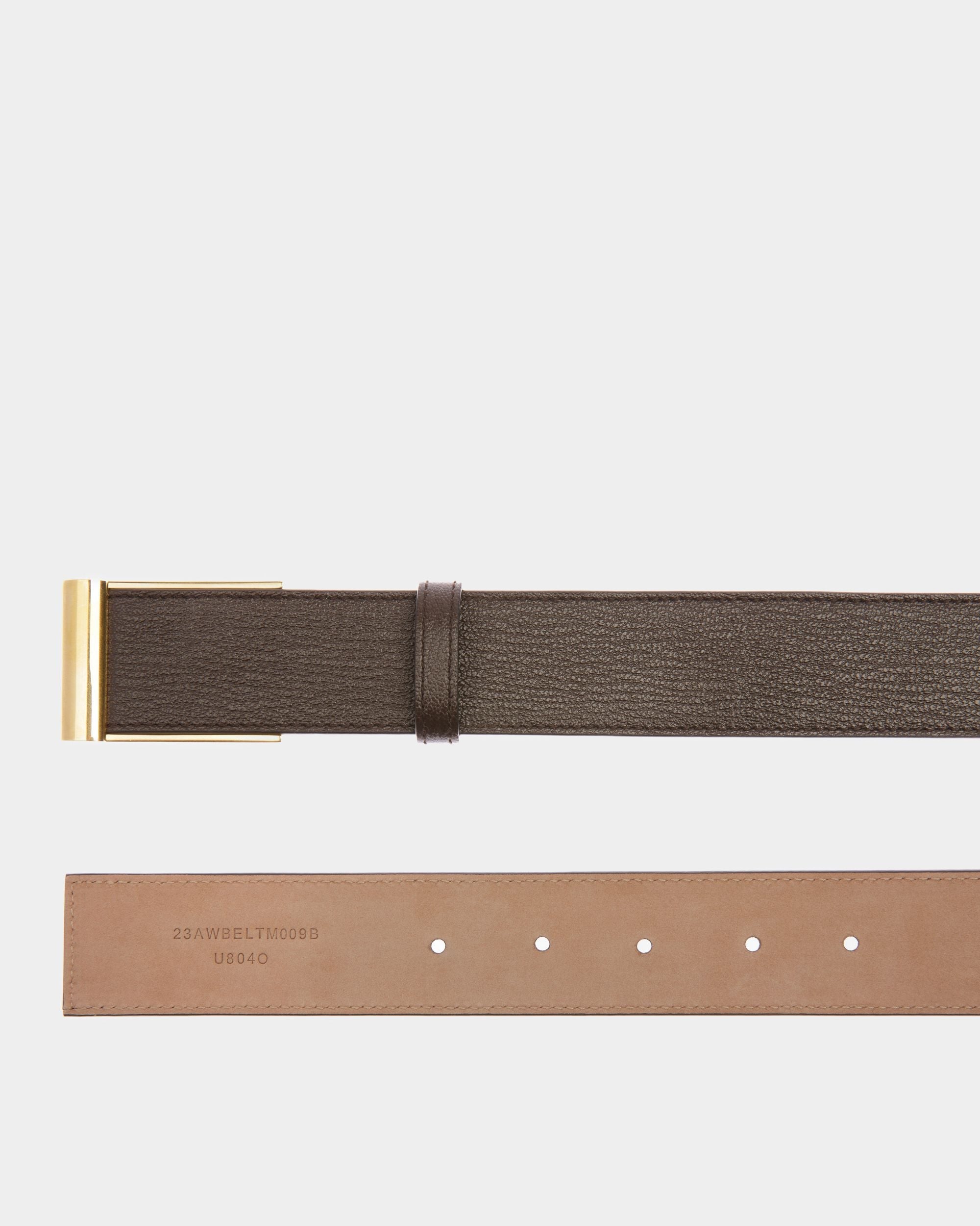 Bally Global - Outline Dress Belt In Brown Leather - Marrón