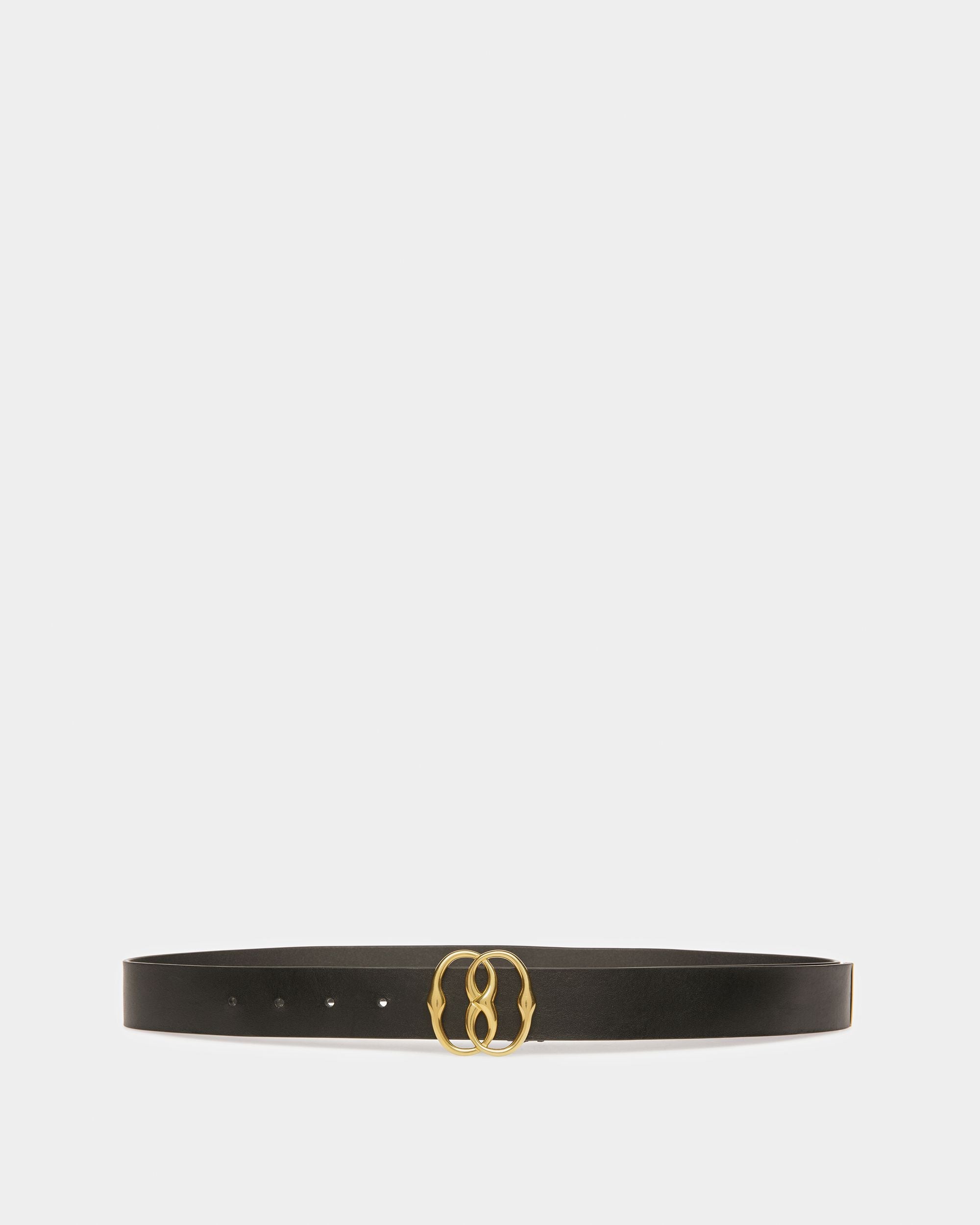 Bally Global - Emblem Cinturón De Piel De 35 Mm - Negro