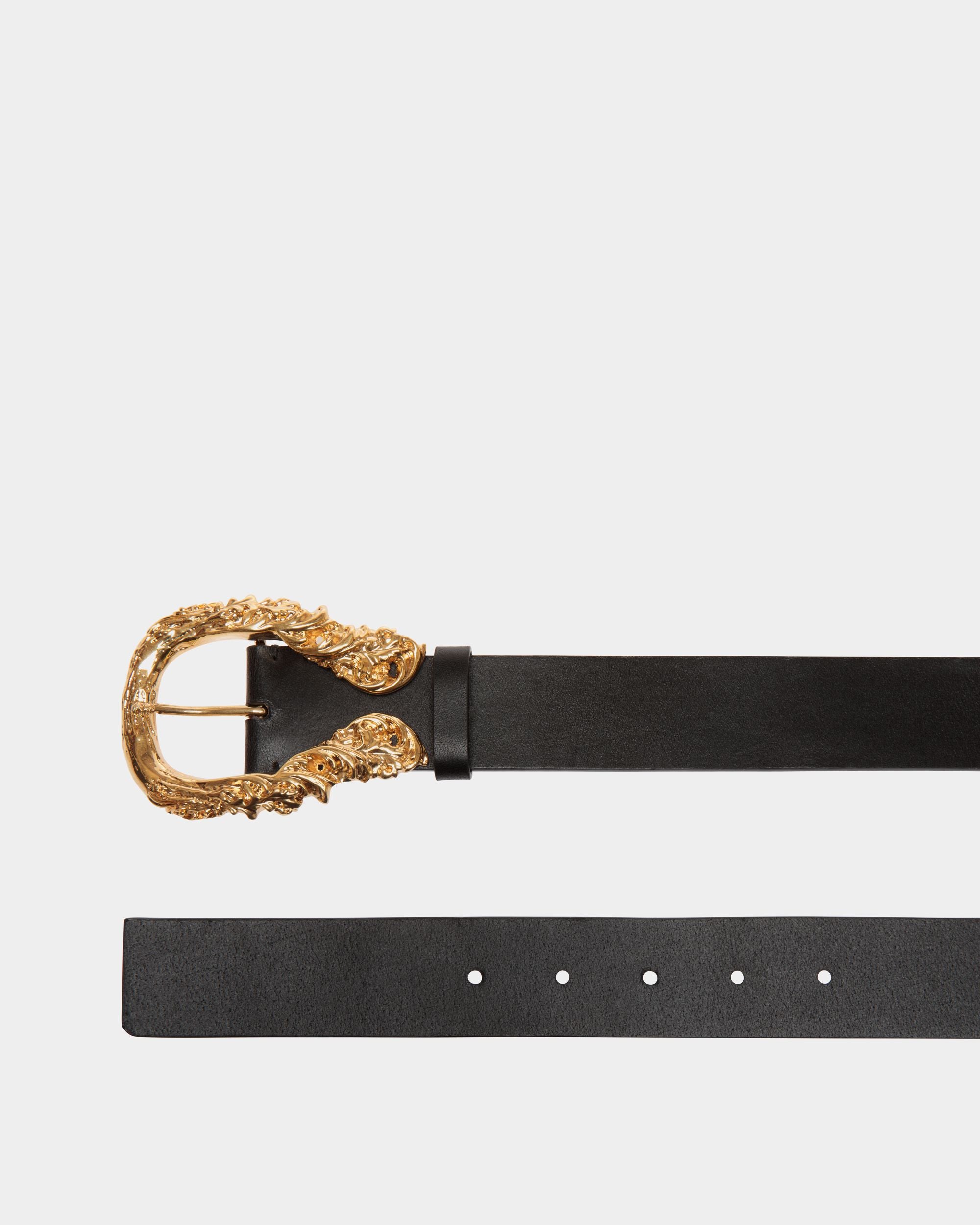 Bally Global - Show Fixed In Black Leather - Black
