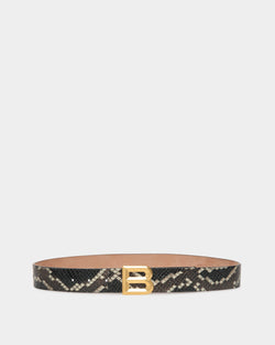 B Bold 35mm Belt In Black Leather