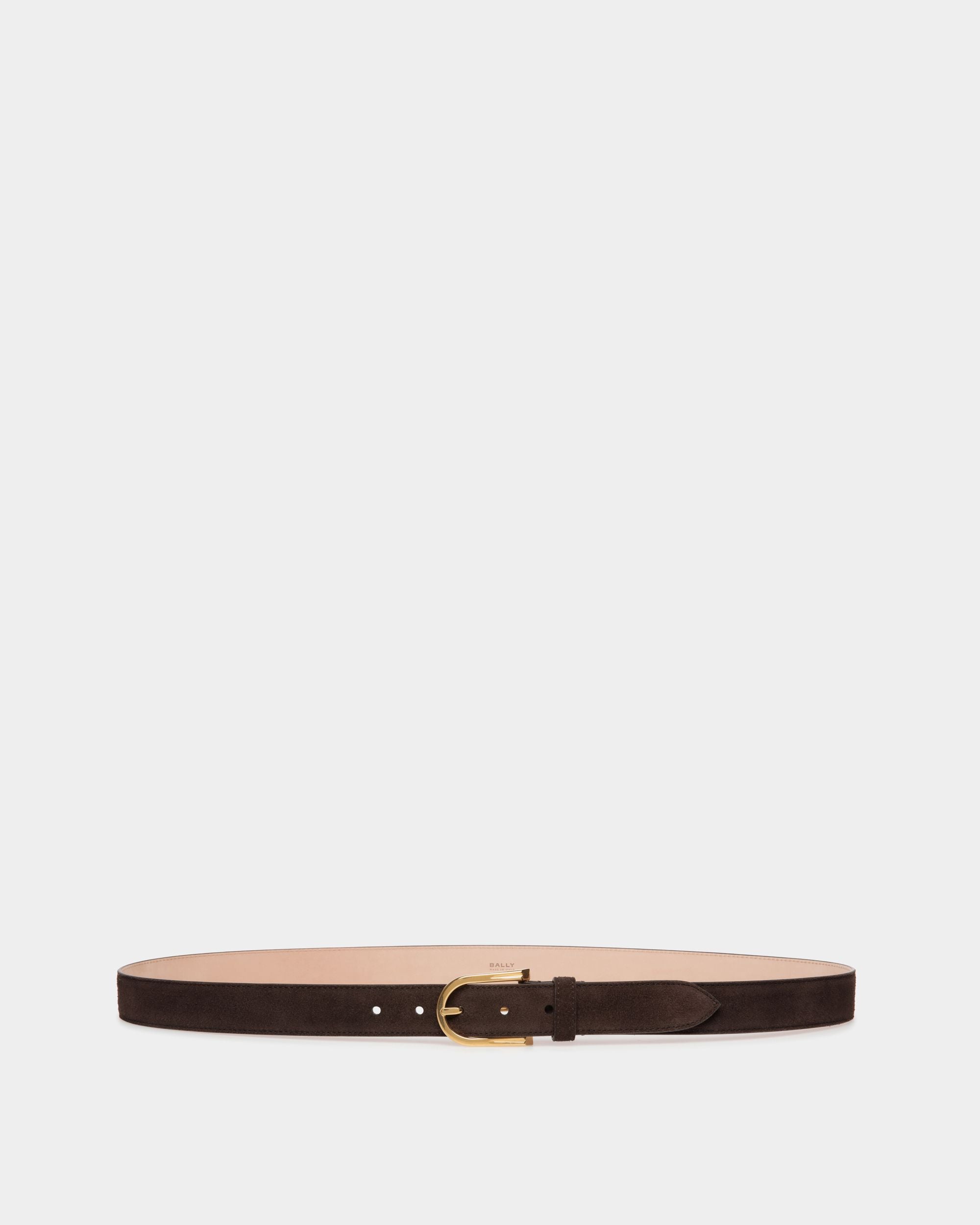 Bally Global - Ceinture Udy 30 mm En Daim Ebano - Marron