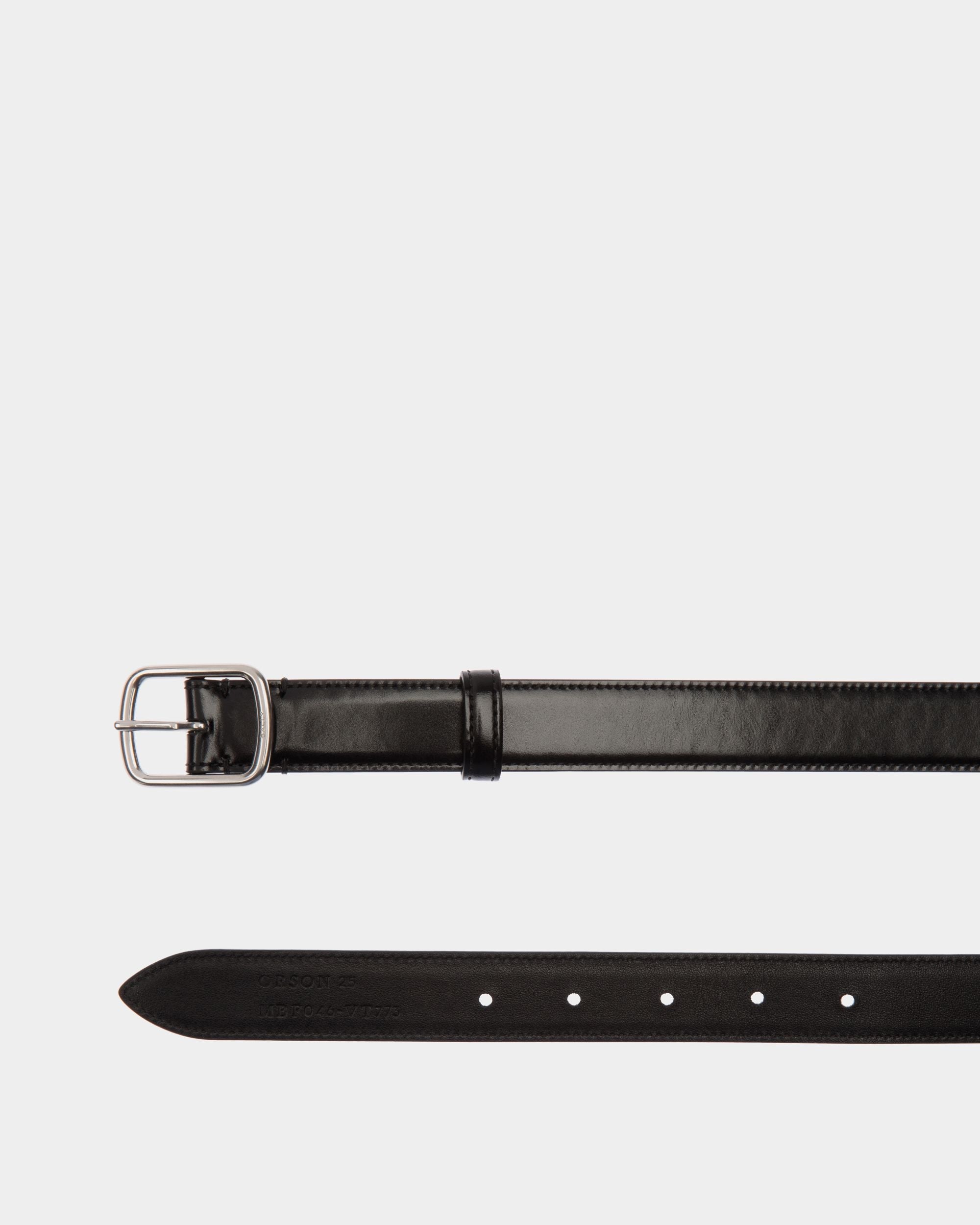 Bally Global - Cinturón Orson 25 Mm De Piel Negra - Negro