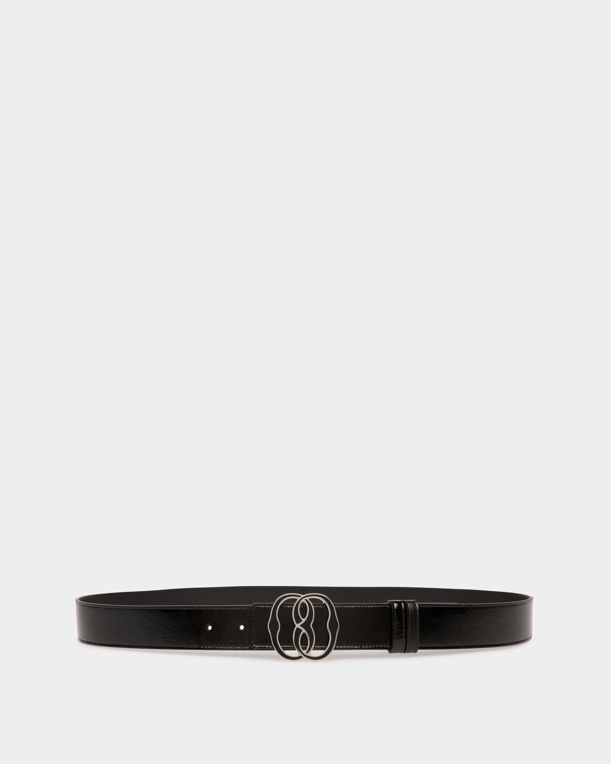 Bally Global - Bally Iconic Buckle Fixed-Reversible Belt In Black Leather - Black