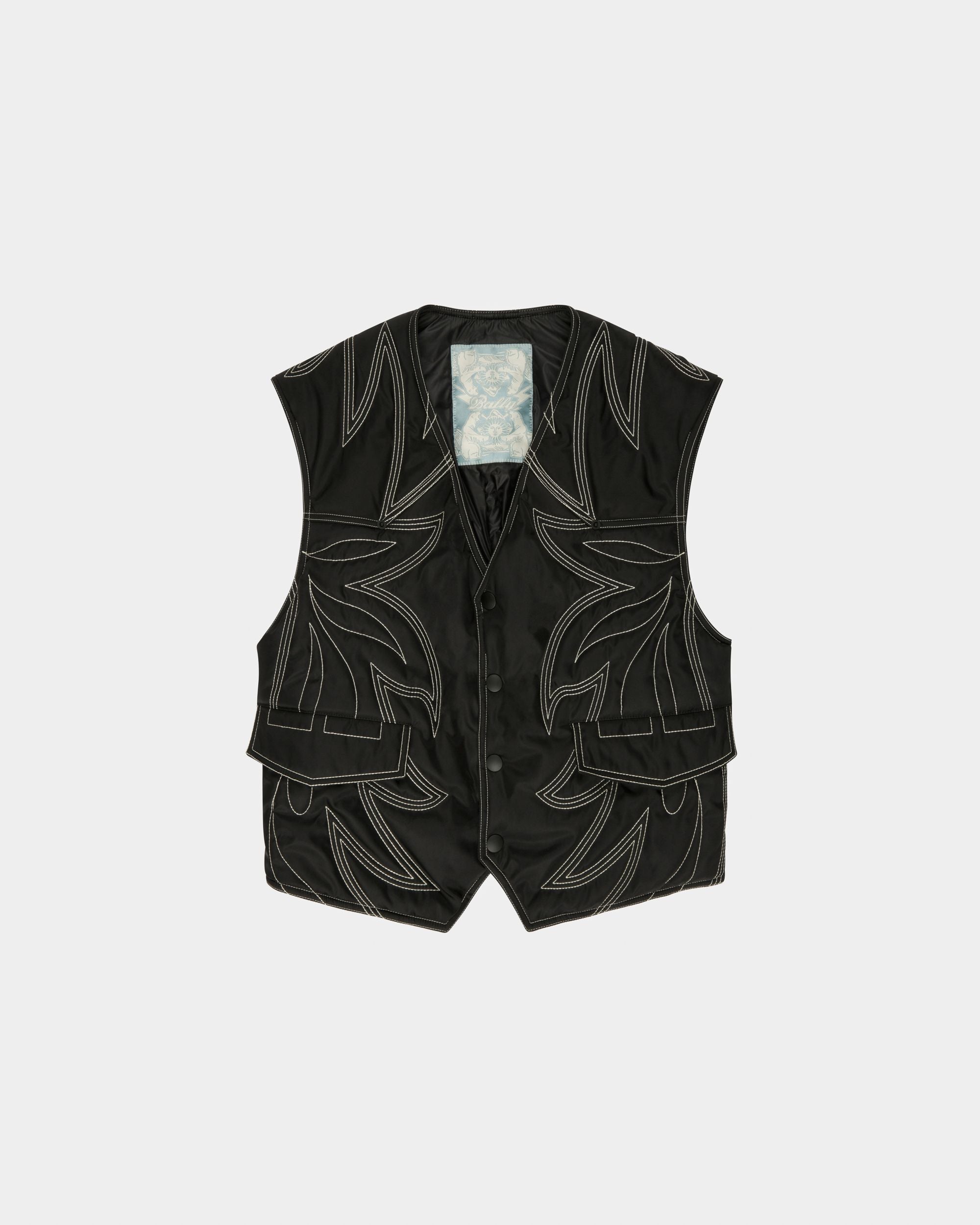 Bally Global - Recycled Nylon Gilet In Black - Black