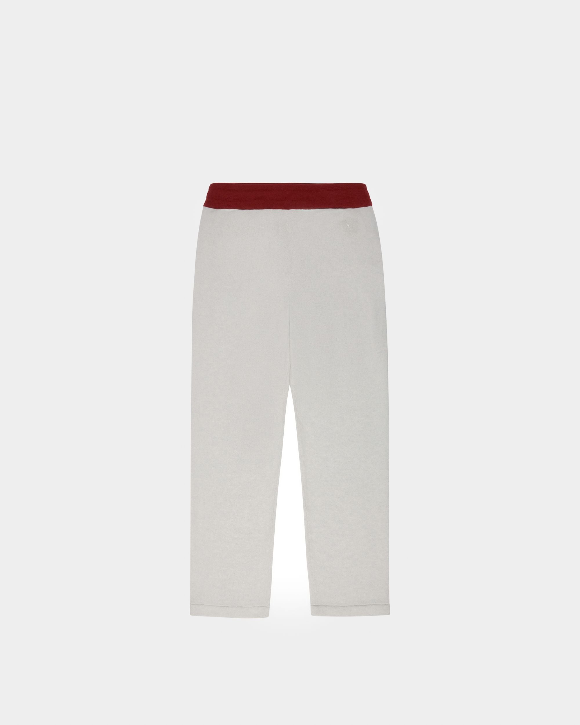 Bally Global - Curling Collection Pants in Light Grey and Red Cashmere - Multicolor