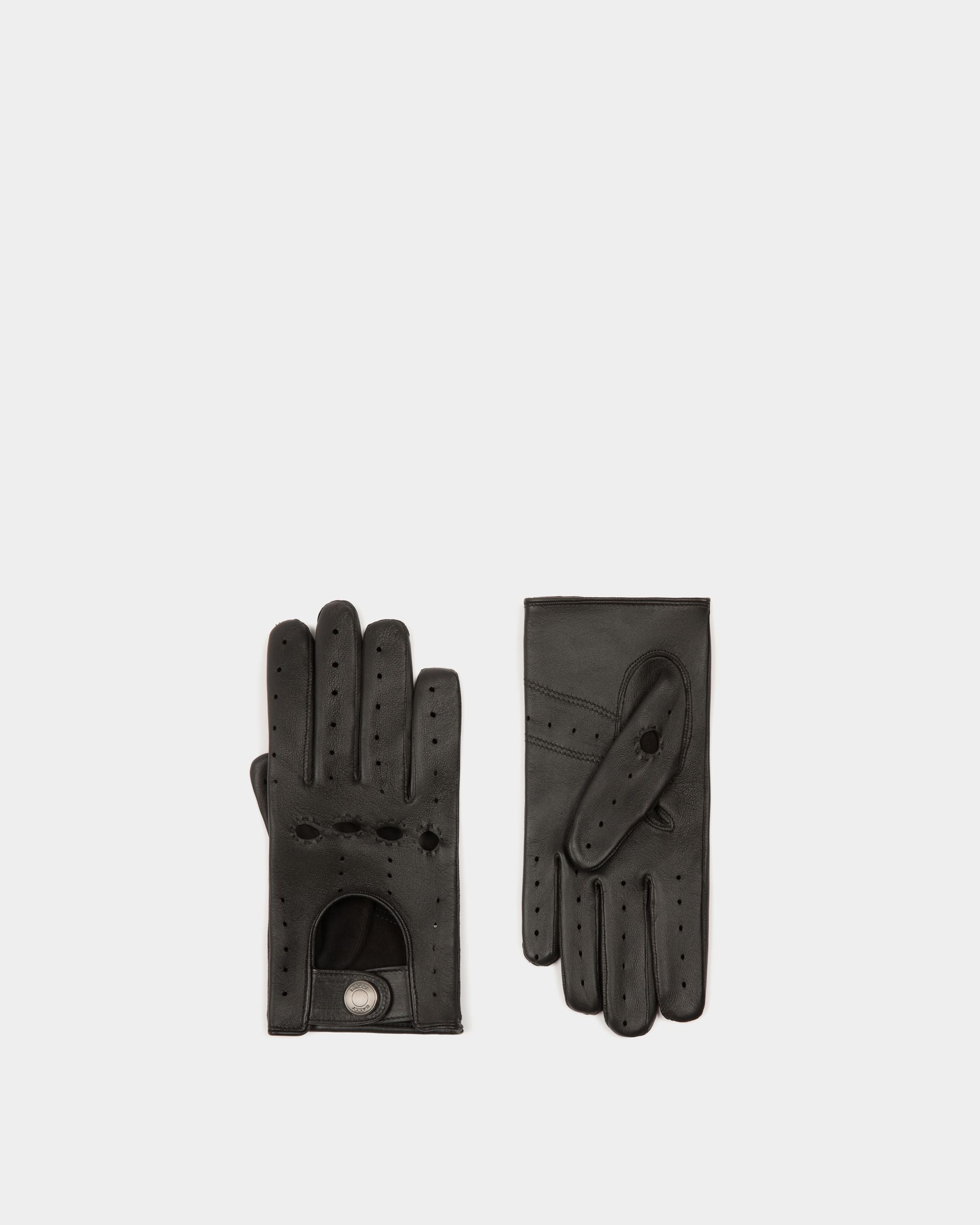 Bally Global - Adrien Brody Travel Collection Gloves In Black Leather - Negro