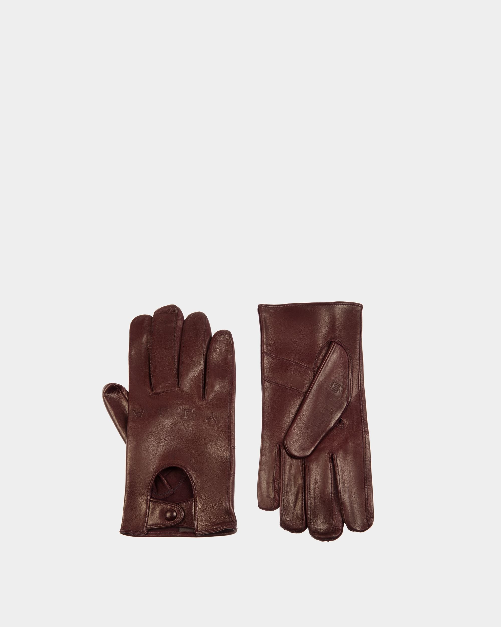 Bally Global - Guantes Adrien Brody Travel Collection De Piel Marrón - Marrón