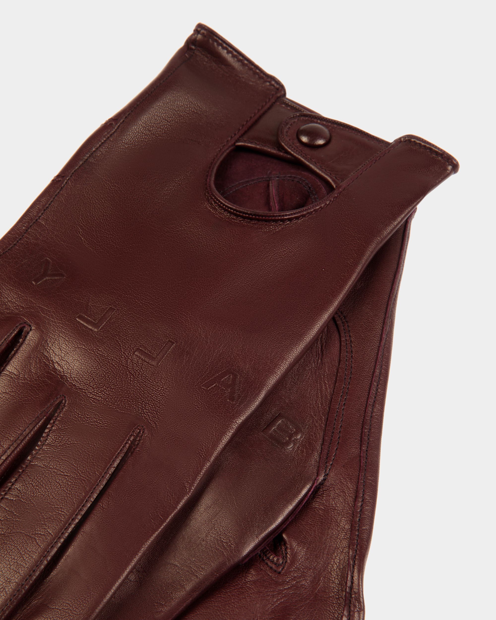 Bally Global - Guantes Adrien Brody Travel Collection De Piel Marrón - Marrón