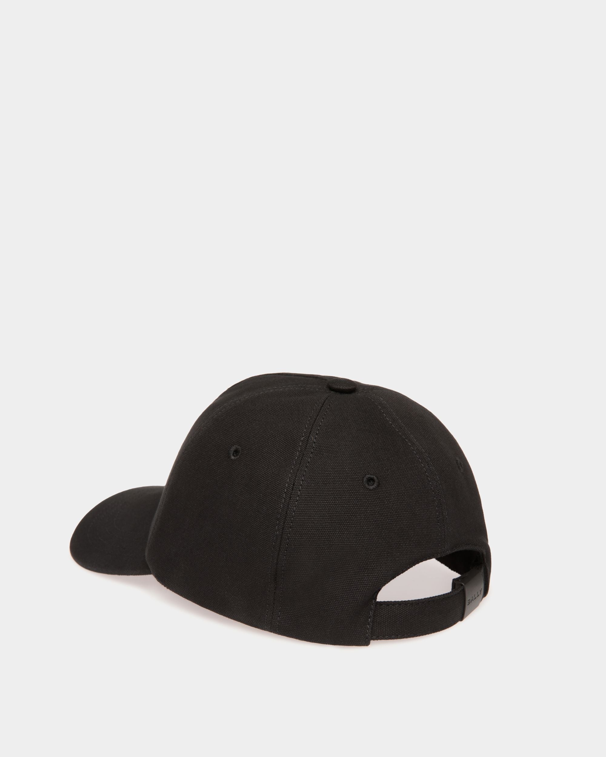 Bally Global - Gorra De Algodón Negro Con Emblem Bordado - Negro