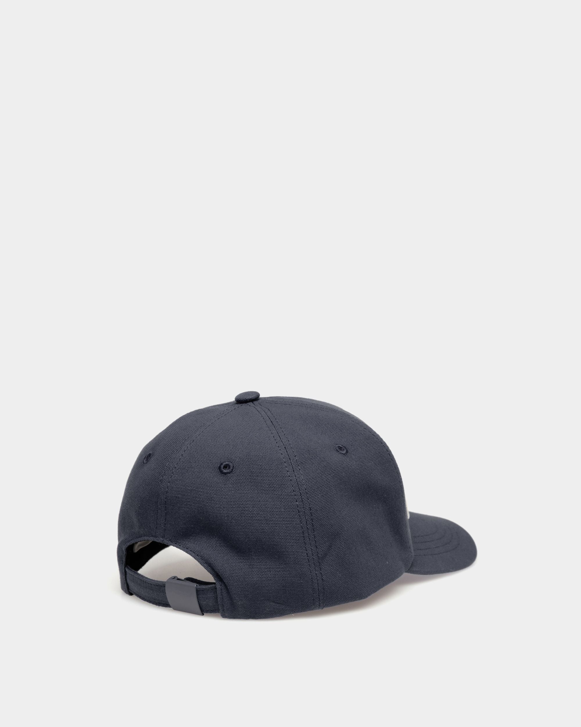 Bally Global - Gorra Con Logo Bordado De Algodón Azul Medianoche - Azul