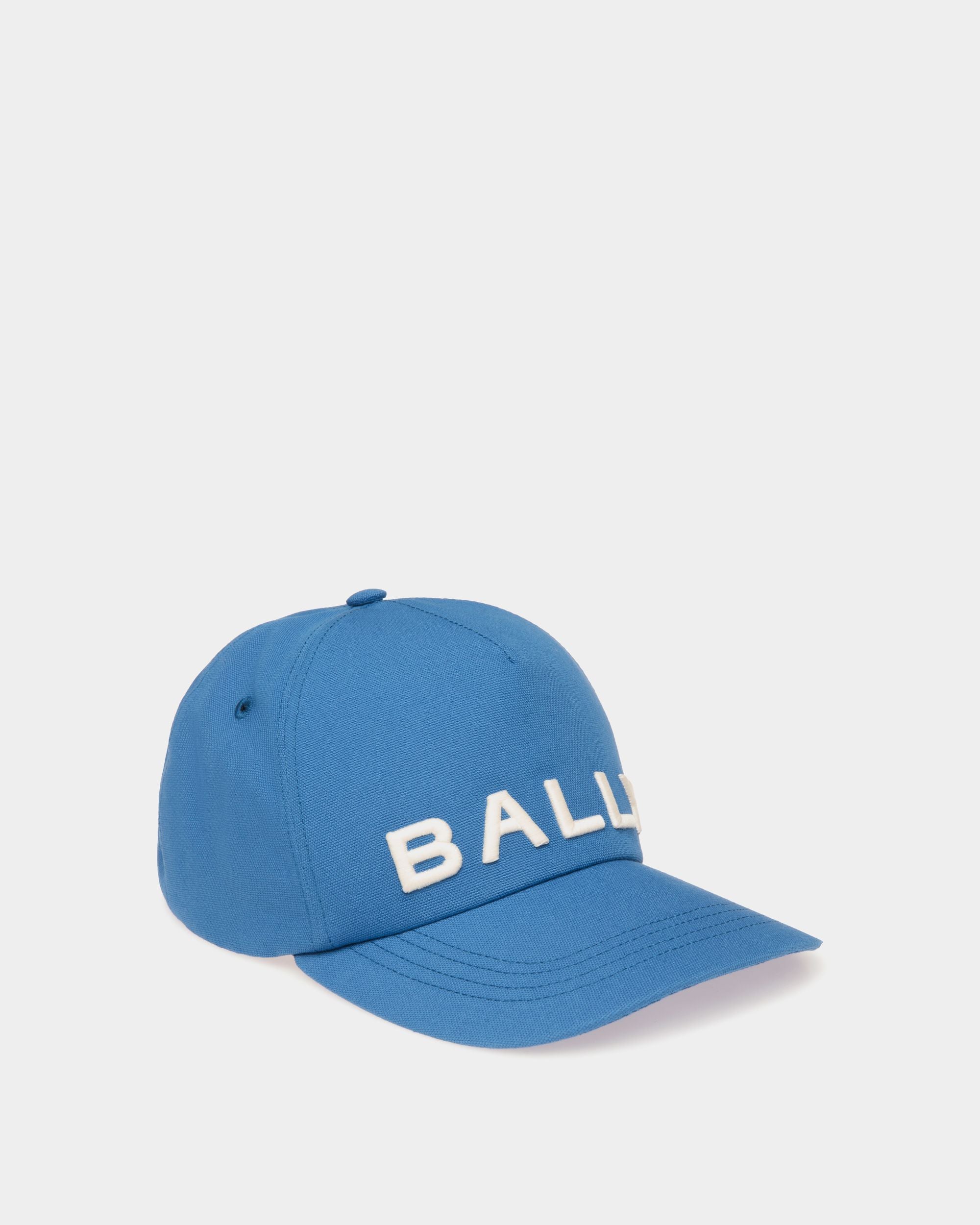 Bally Global - Gorra De Algodón Azul Con Logo De Bally - Azul