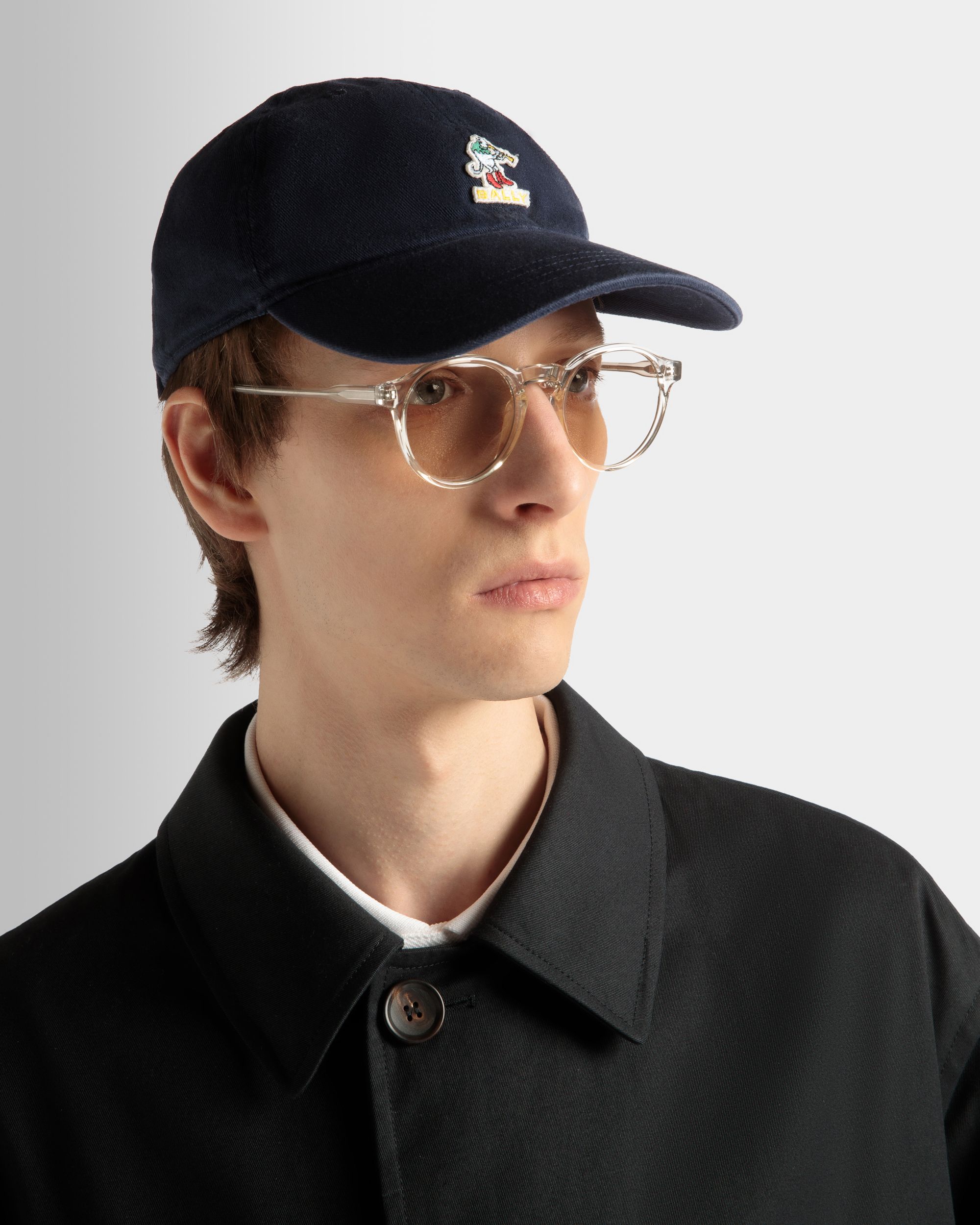 Bally Global - Gorra De Algodón Navy Blue - Azul