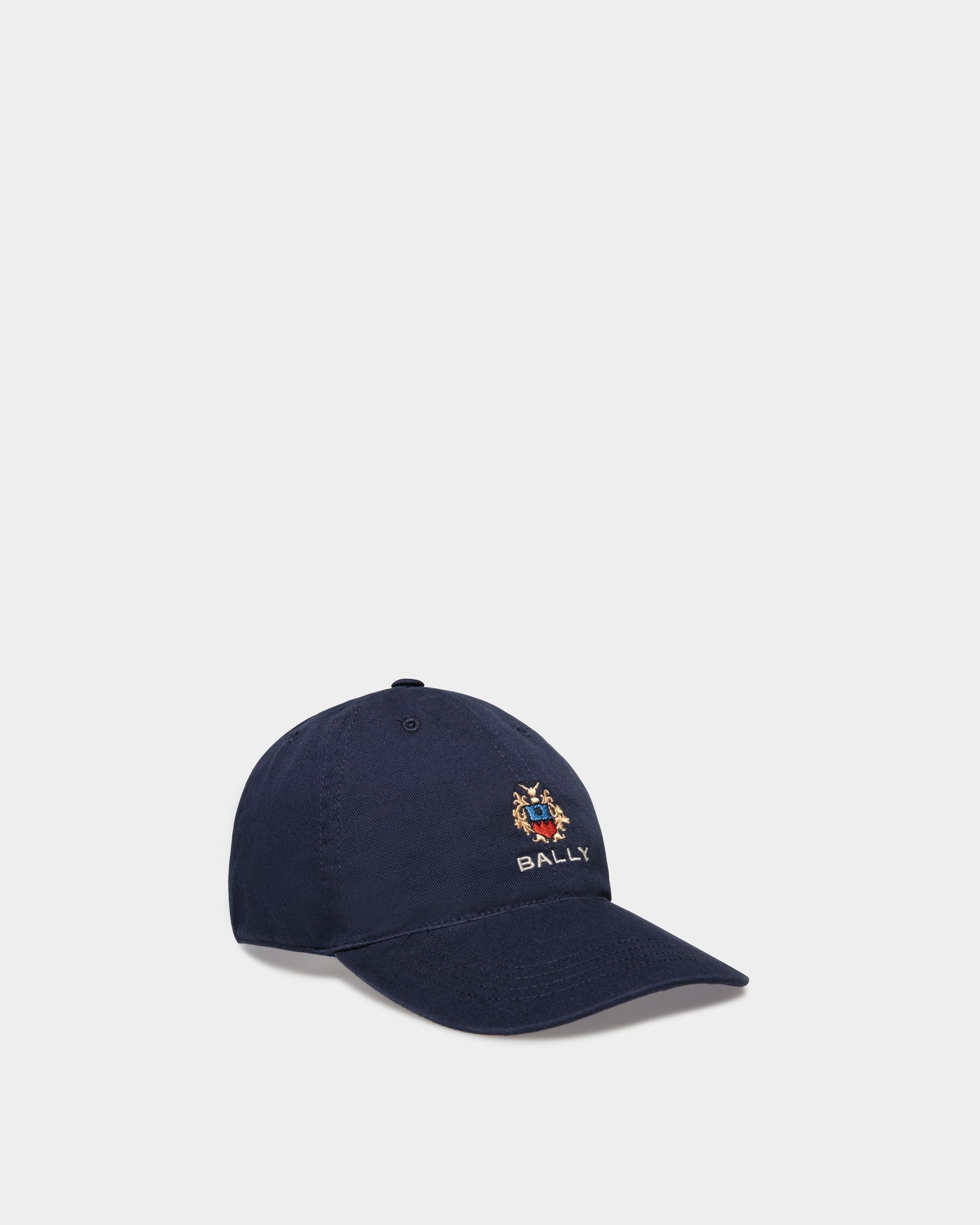 Bally Global - Baseball Hat in Navy Blue Cotton - Blue