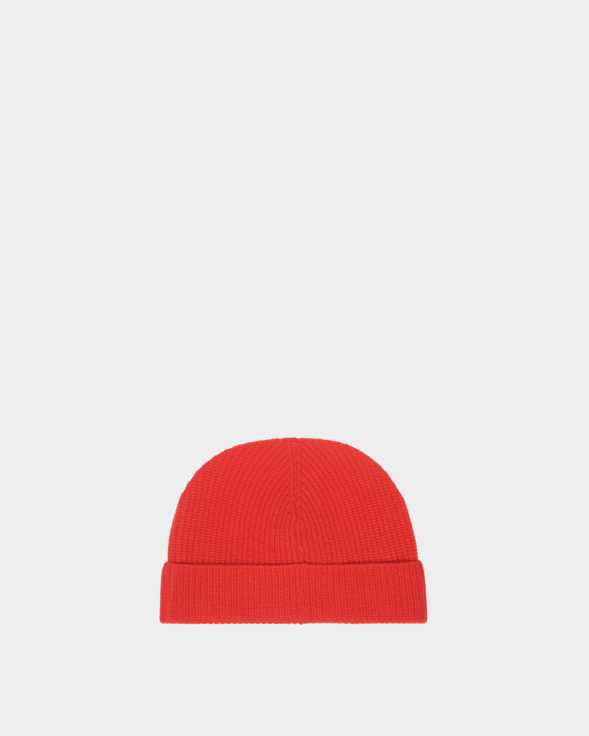 Bally Global - Gorro De Lana Roja Con Logo Bally Crest - Rojo
