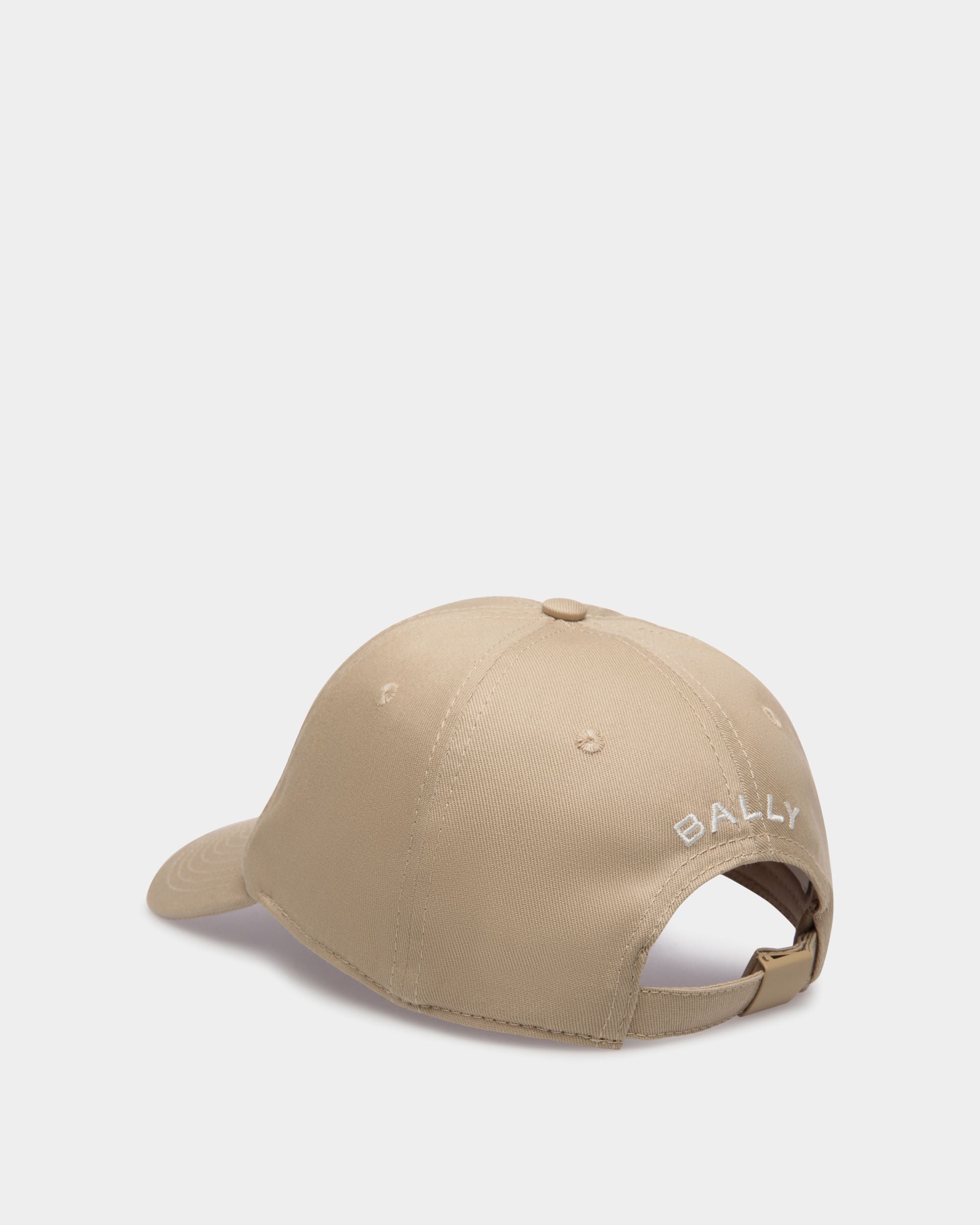 Bally Global - Baseball Hat With a Bally Flag in Beige Cotton - Beige