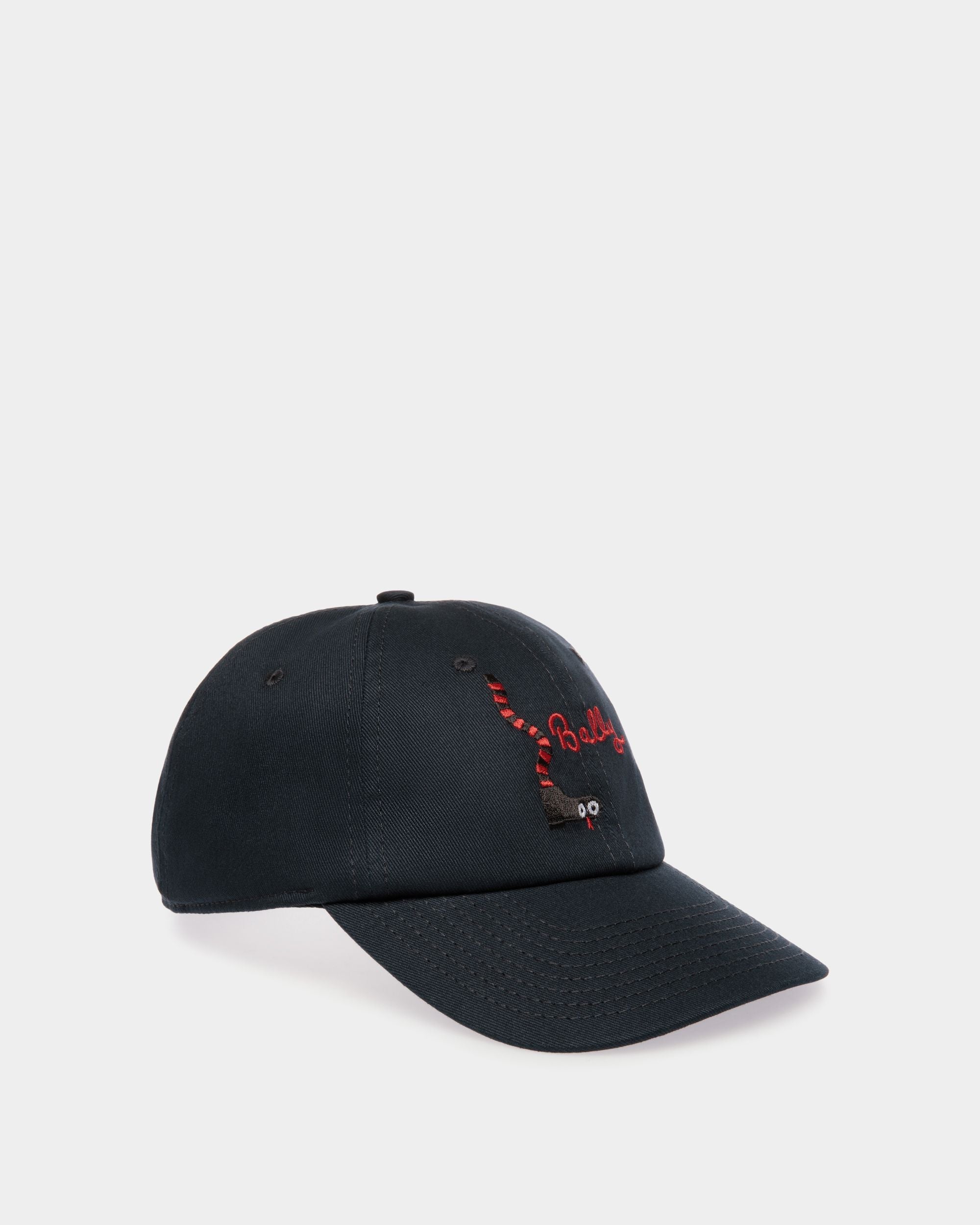 Bally Global - Casquette De Baseball En Coton Navy Blue - Bleu
