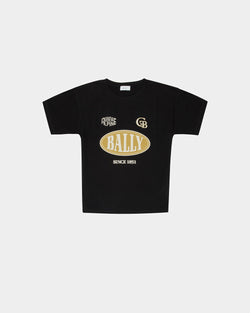 Cotton Printed T-Shirt In Black