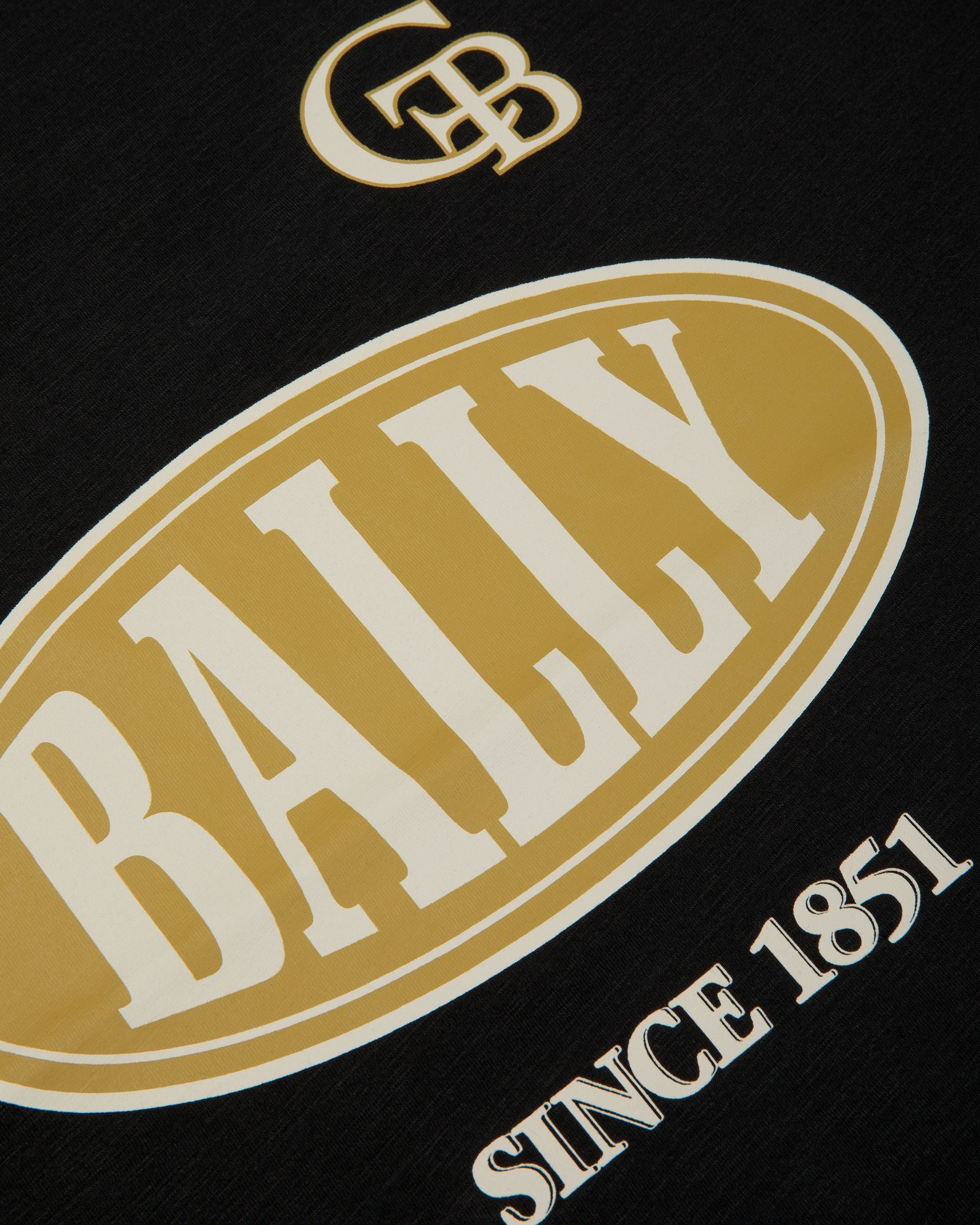 Bally Global - T-shirt En Coton Imprimé - Noir