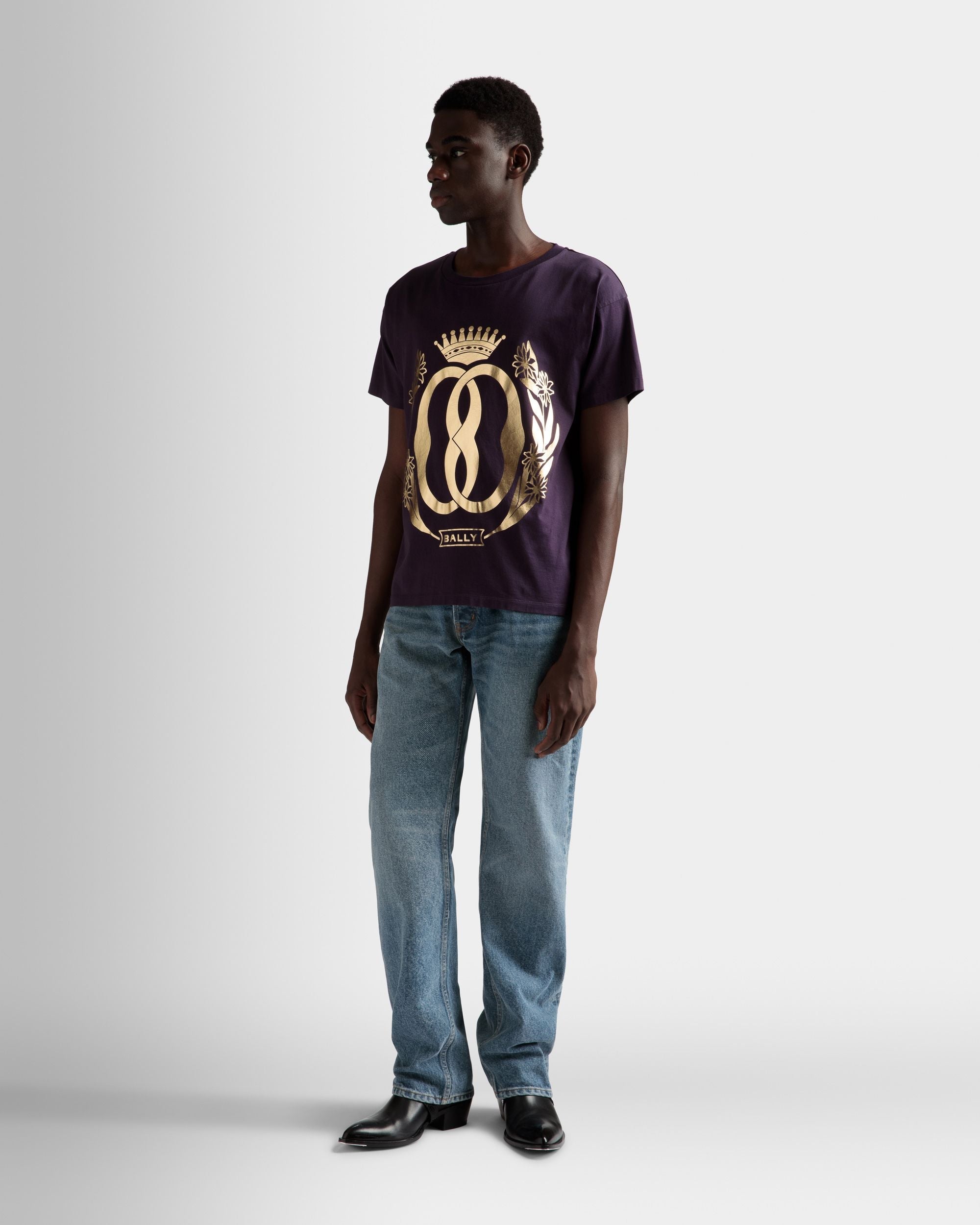 Bally Global - T-shirt avec adhésif En coton orchidée - Violet