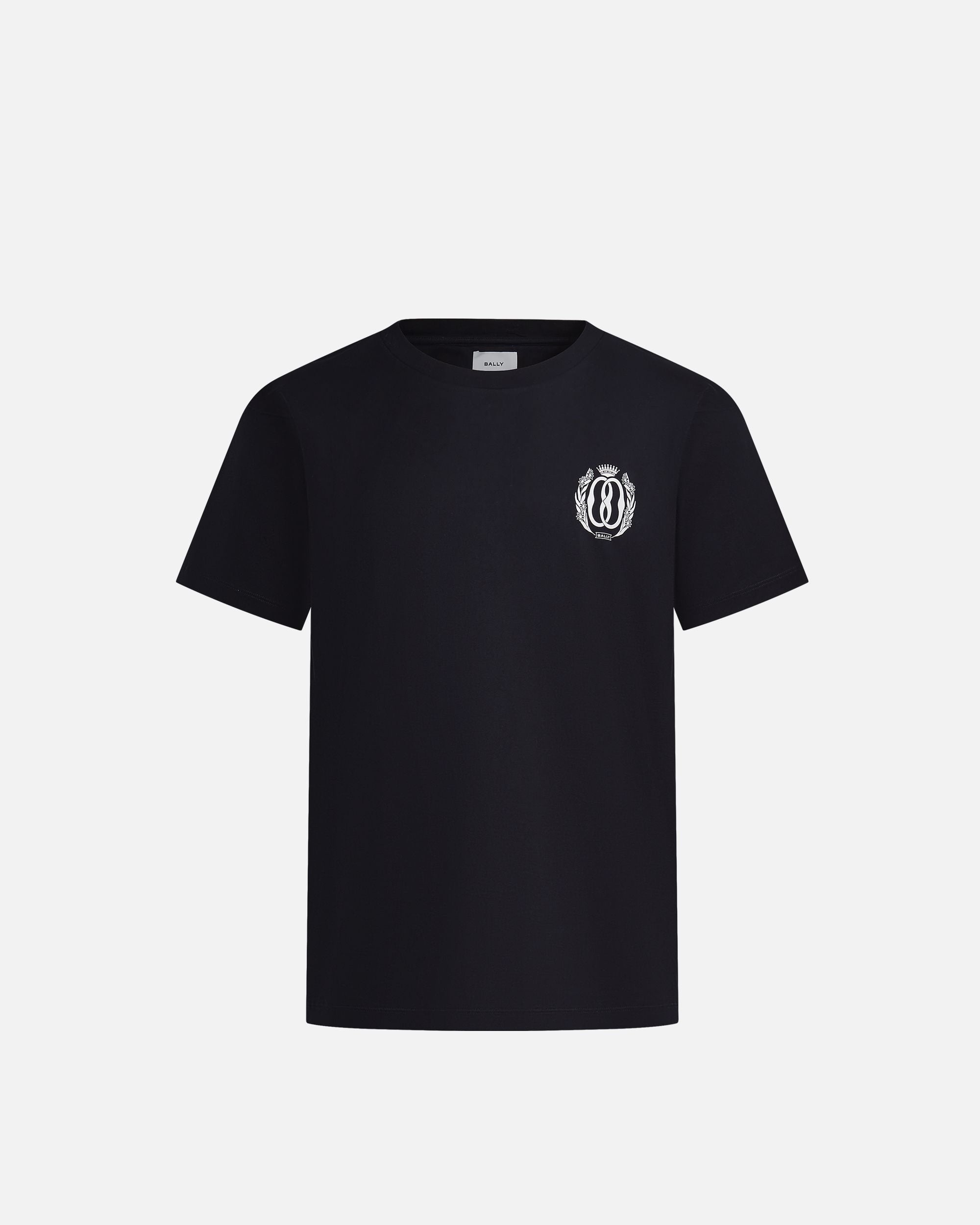 Bally Global - T-Shirt In Navy Blue Cotton - Blue
