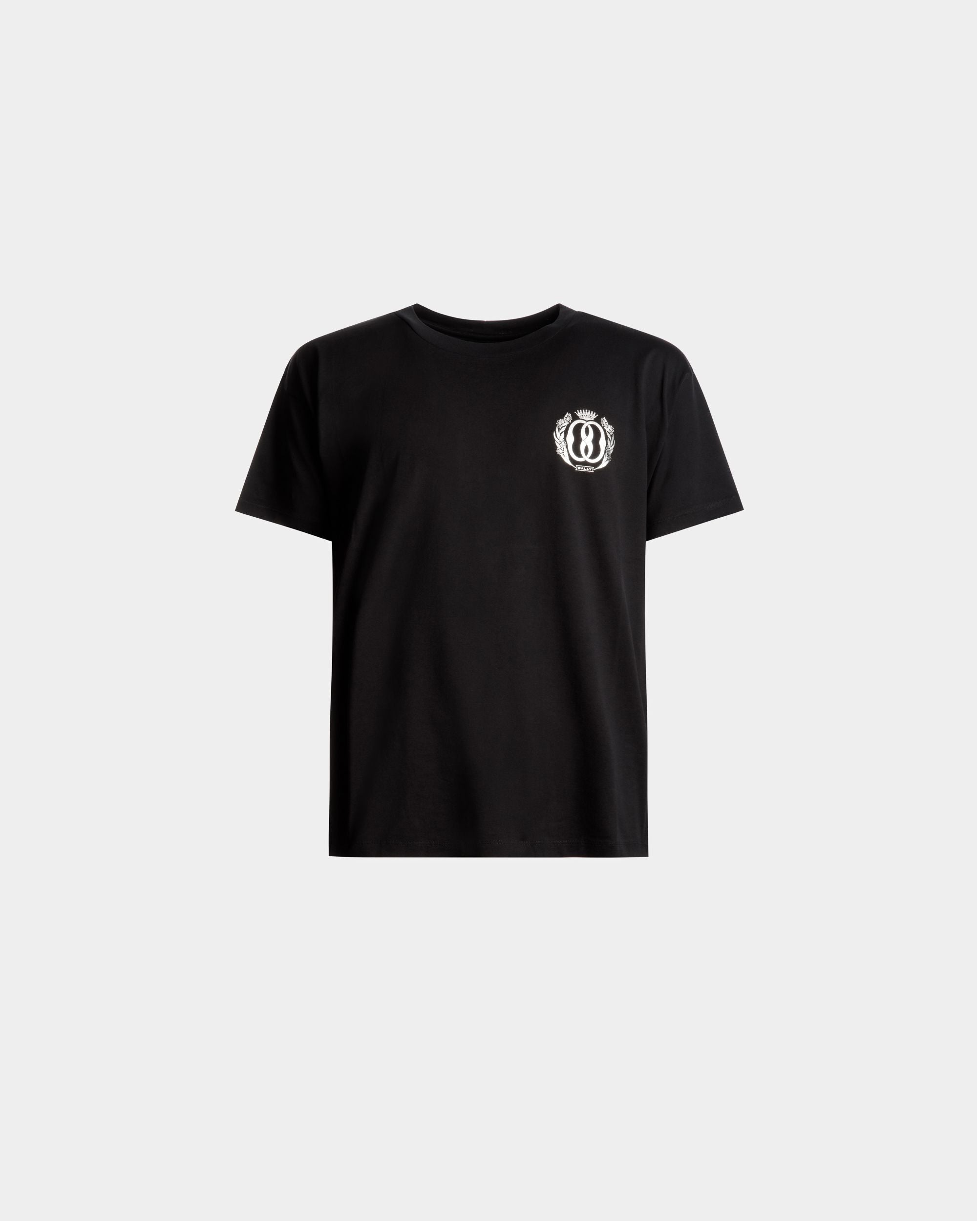 Bally Global - T-shirt en coton noir - Noir