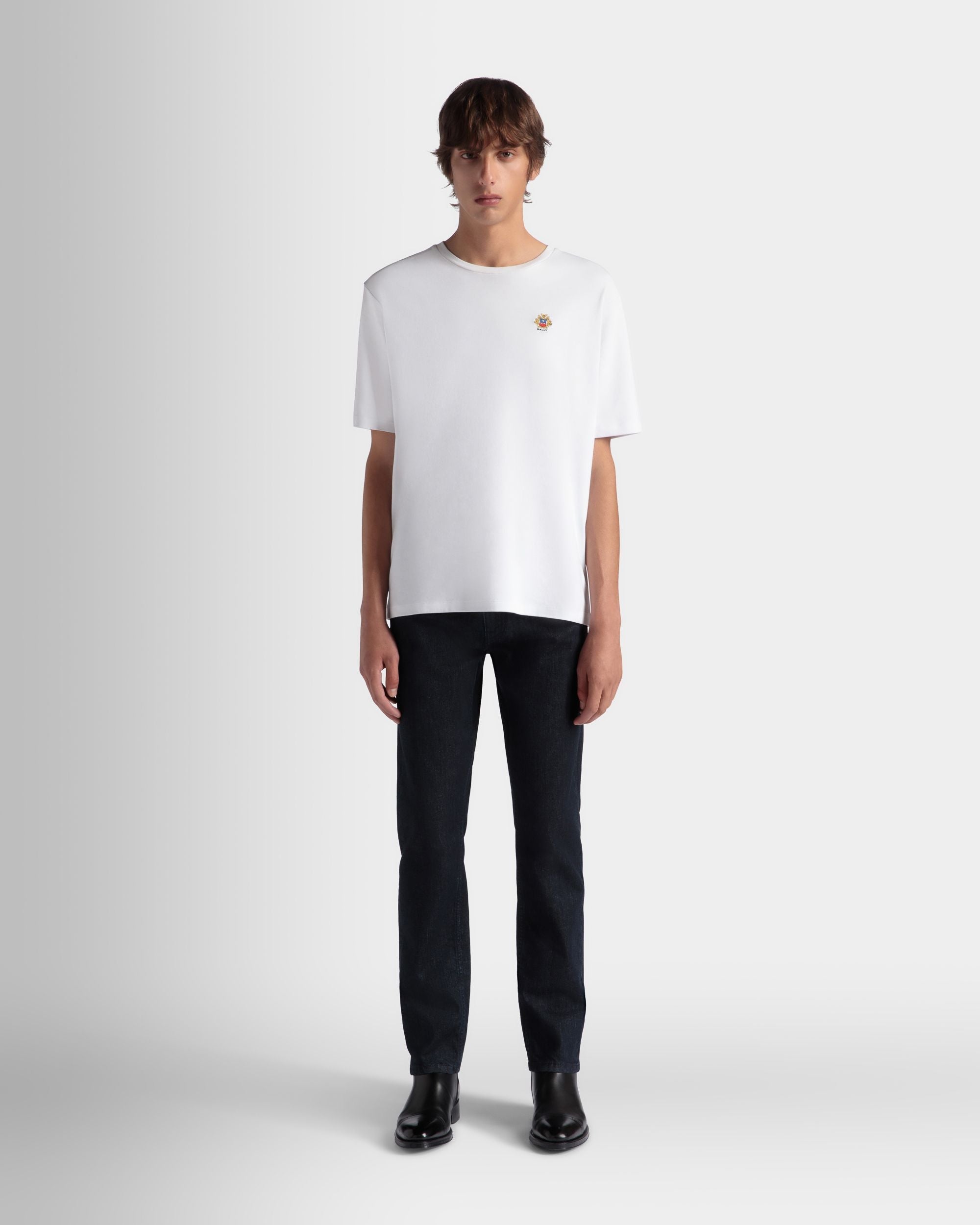 Bally Global - T-Shirt Collection Voyage Adrien Brody En Coton Blanc - Blanc