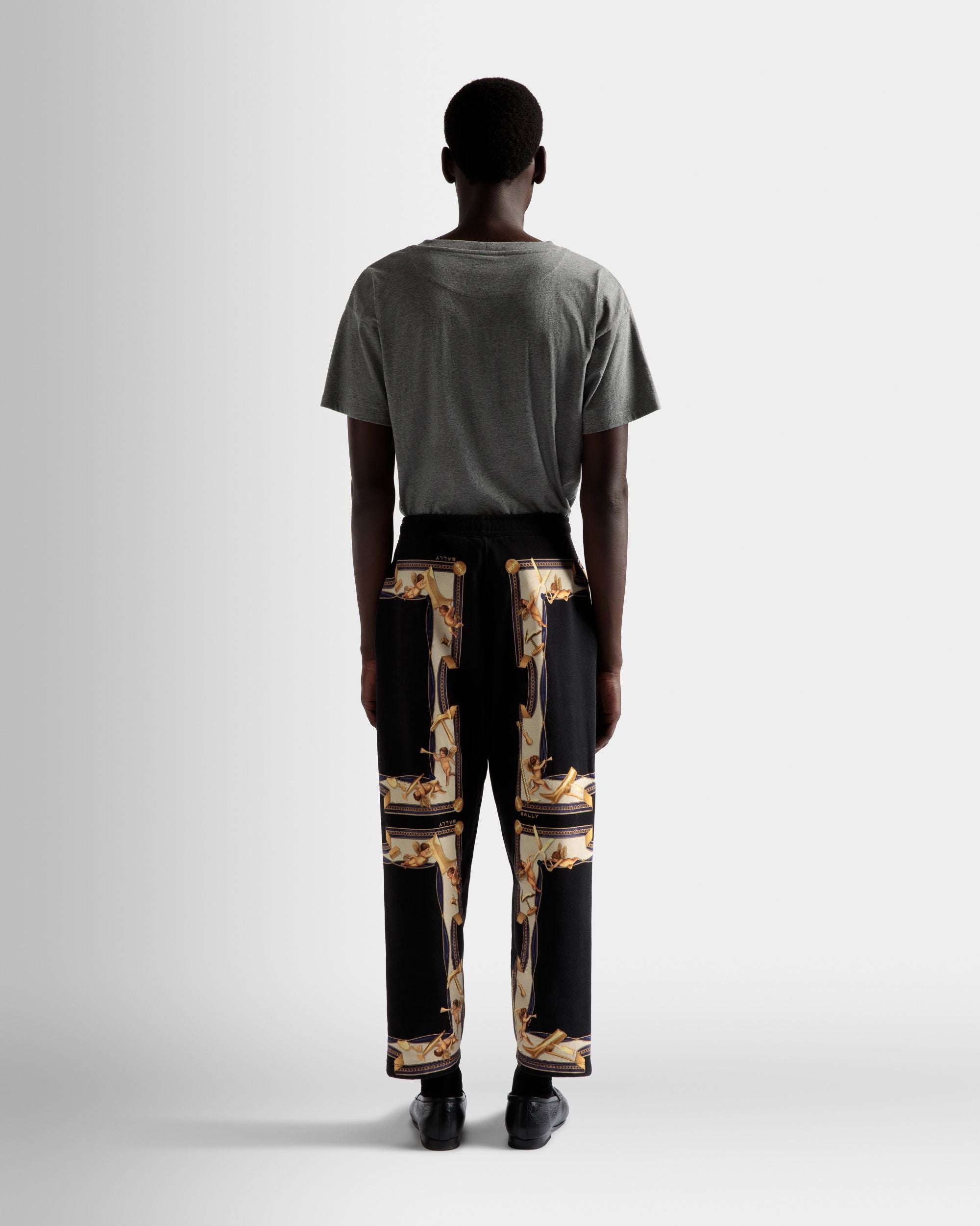 Bally Global - Printed Sweatpants In Black Cotton - Black
