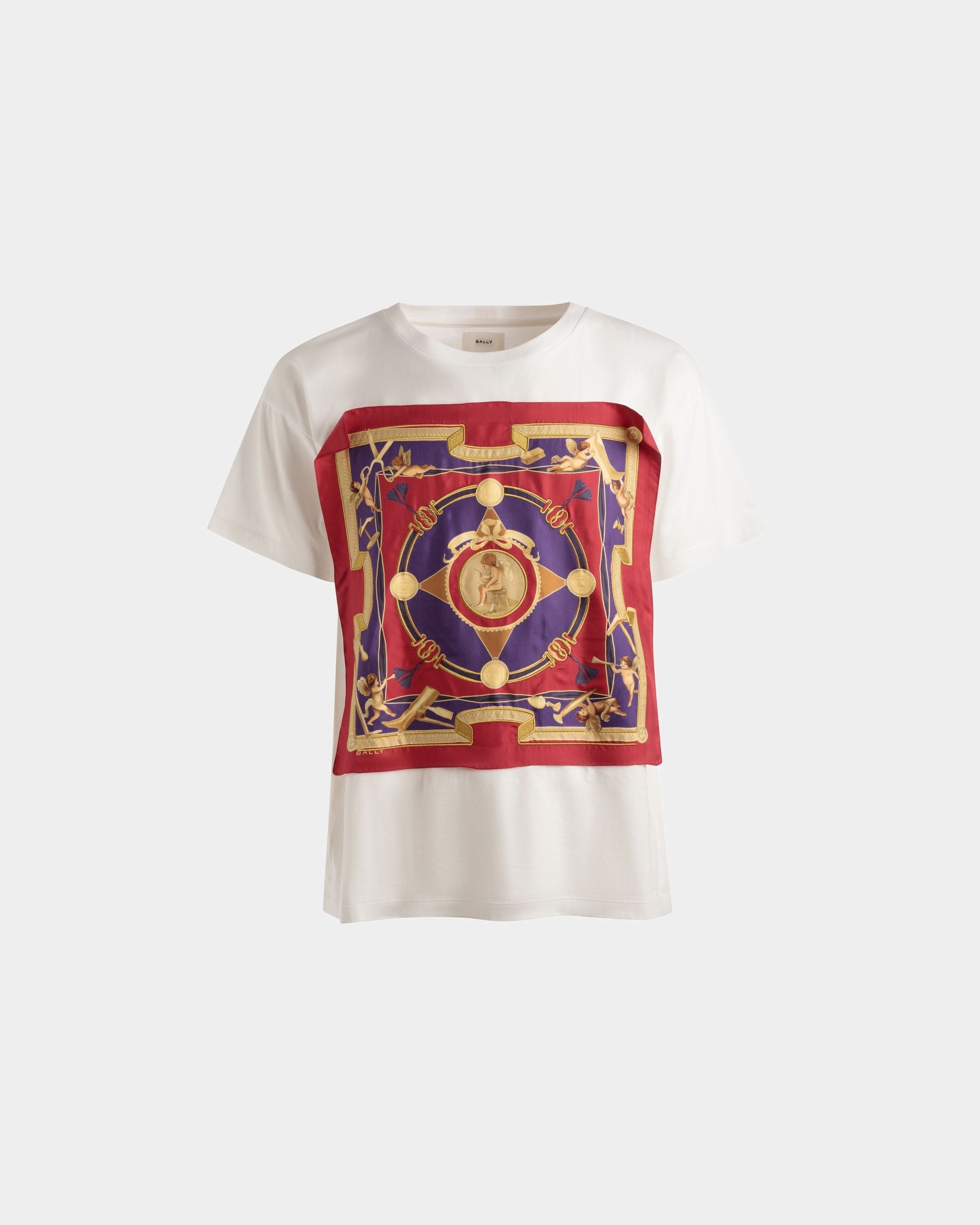Bally Global - T-Shirt Imprimé En Coton Blanc - Blanc