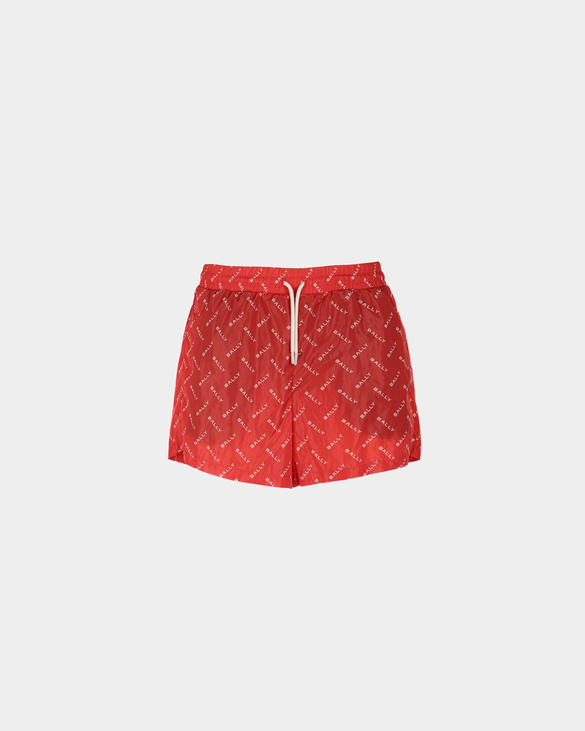 Bally Global - Swim Trunks in Fabric - Red
